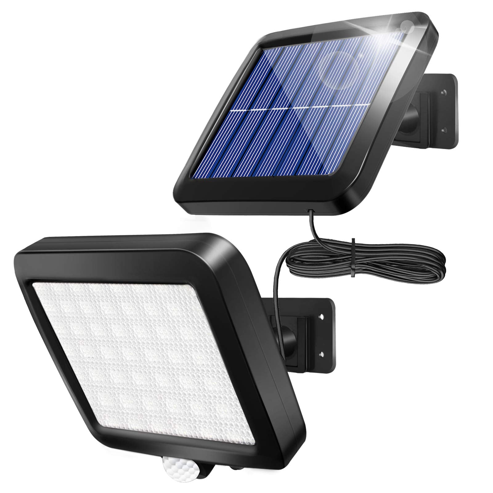 Shuniu Solar Wall Lights With Motion Sensor, 56 Leds, Ip65 Waterproof For Outdoor Use