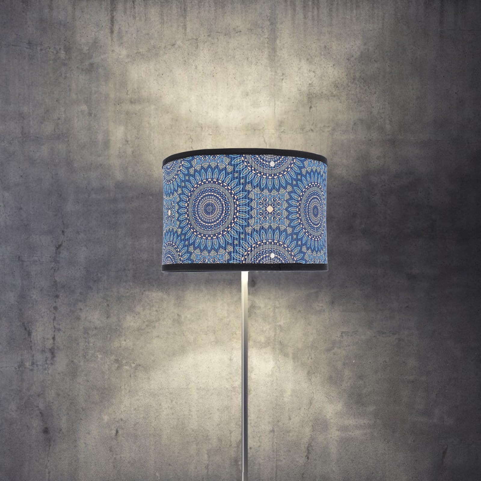 Uonlytech Bamboo Lamp Shade Metal Clip On Bulb Barrel Light Covers Vintage Mandala Chandelier Protector For Table Chandelier Wal