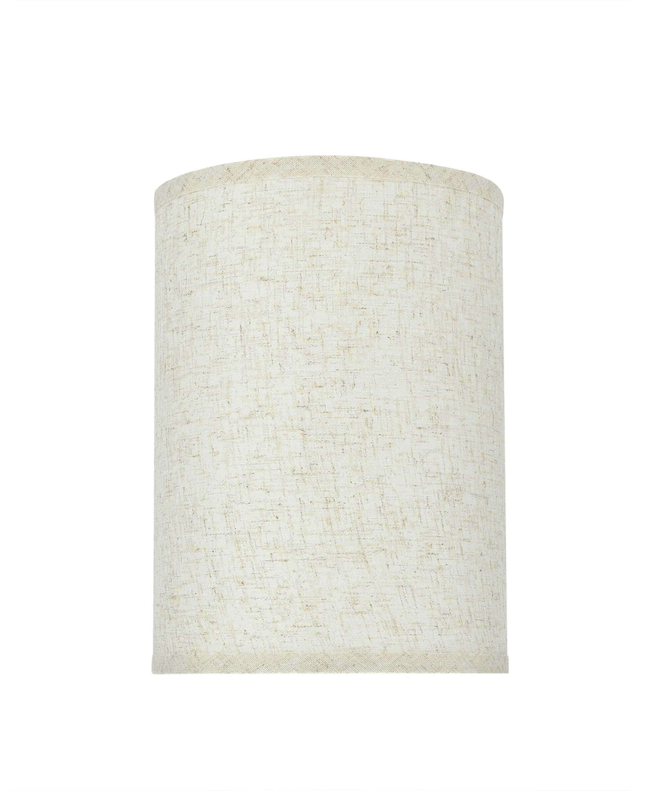 Aspen Creative 31030A Transitional Hardback Drum (Cylinder) Shape Spider Construction Lamp Shade In Flaxen 8'' Wide (8'' X 8'' X