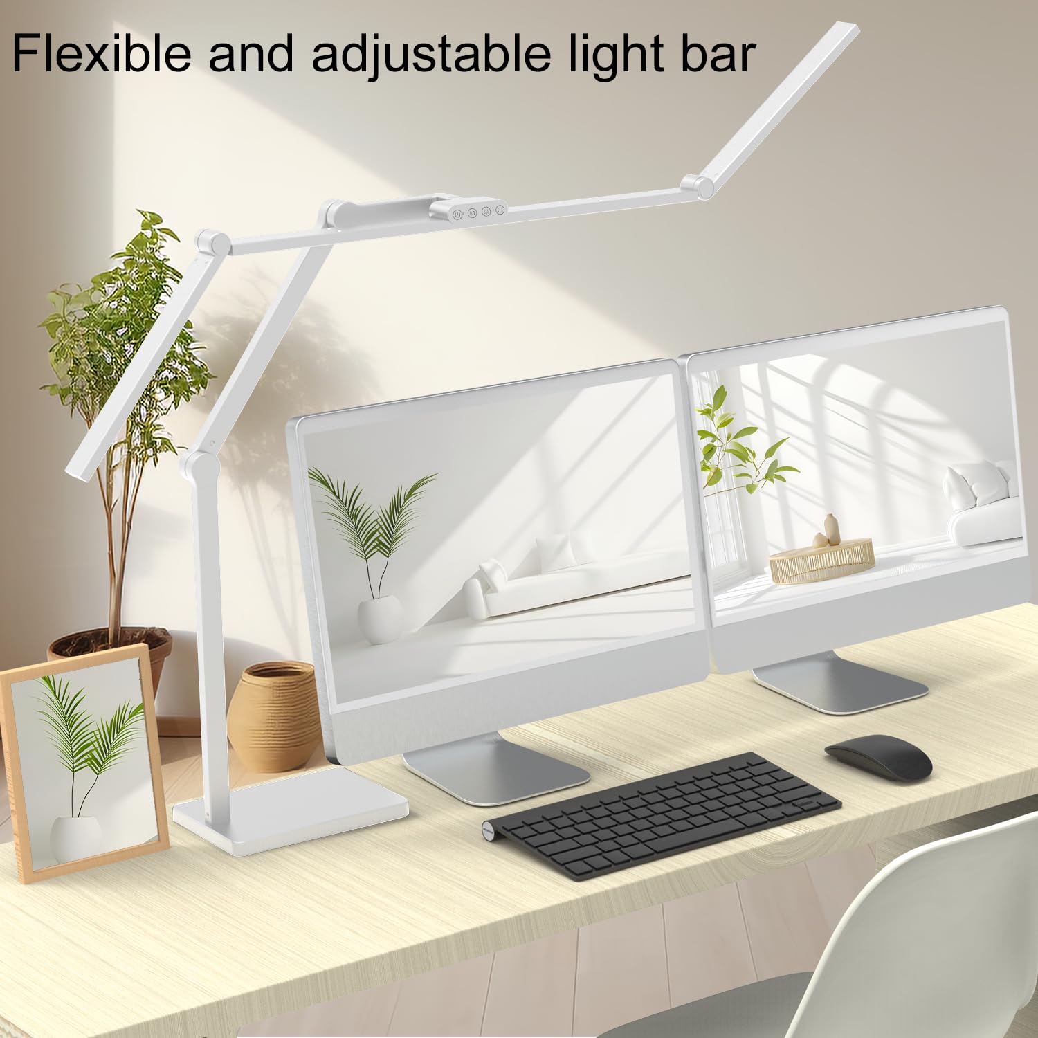 Omorepa Architect Desk Lamp, 36W, Dimmable, 3000 LM, 47.4 Inch, White, Model FDDL19