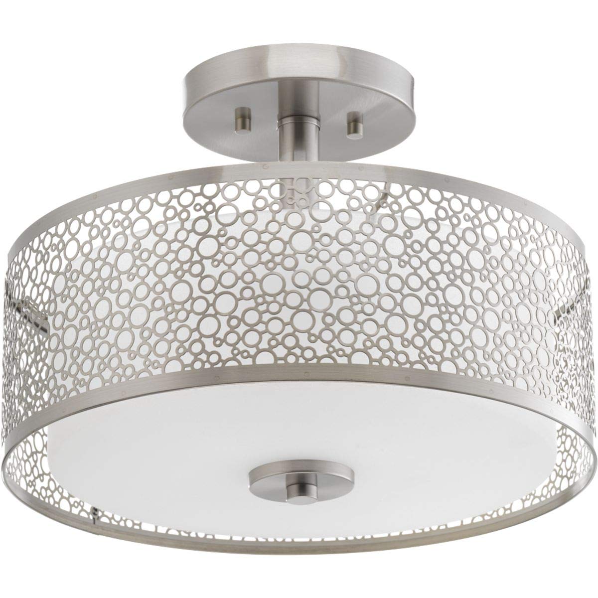 Progress Lighting Mingle Led Collection 14'' Semi-Flush Mount, Nickel