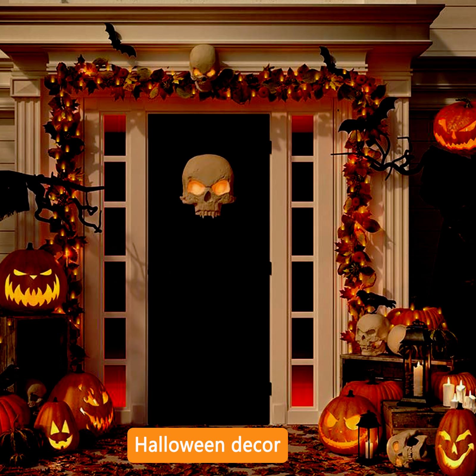 Kwaiffeo Halloween Lights, 100Ft 300Led Orange String Lights Outdoor Indoor, 8 Modes Connectable Orange Lights For Christmas Hal