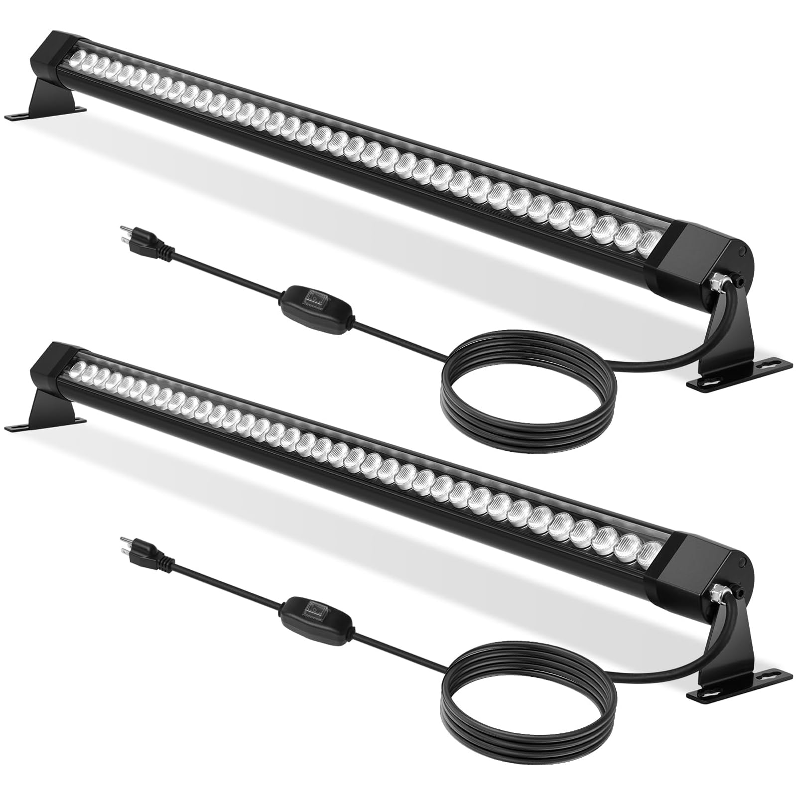 nanzgecc Pro-Grade 54W Outdoor Wall Washer Light Bar  40 Inch 6000K LED Wall Washer Lights with IP67 Waterproof  Switch On/Off - 120V LED Light Bar for Outdoor (2Pack)