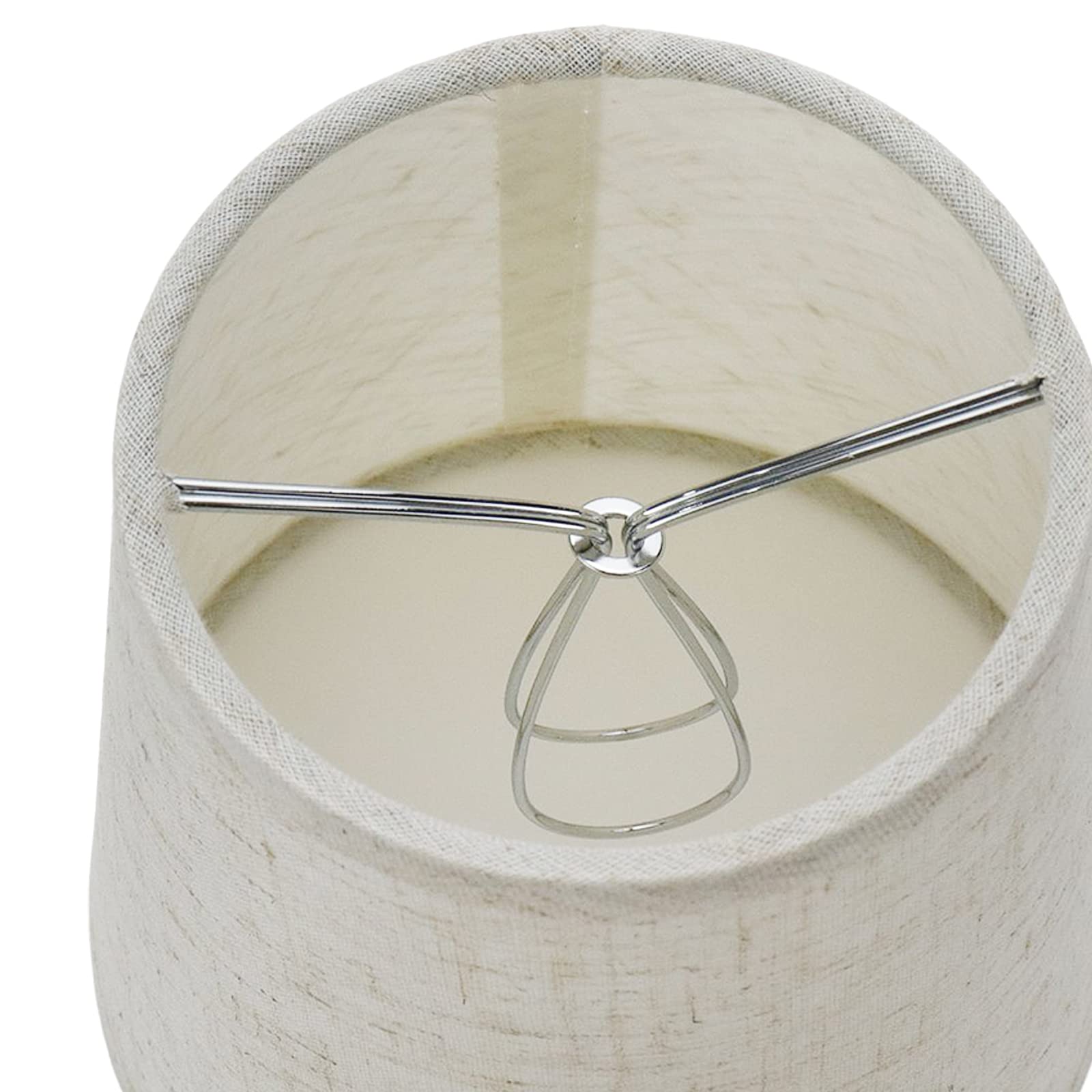 Tsnamay 6Pcs Handmade Chandelier Shades,Linen Clip On Chandelier Lamp Shades,Small Lamp Shades Set Of 6 For Chandelier Lampshade,Light Cross Linen