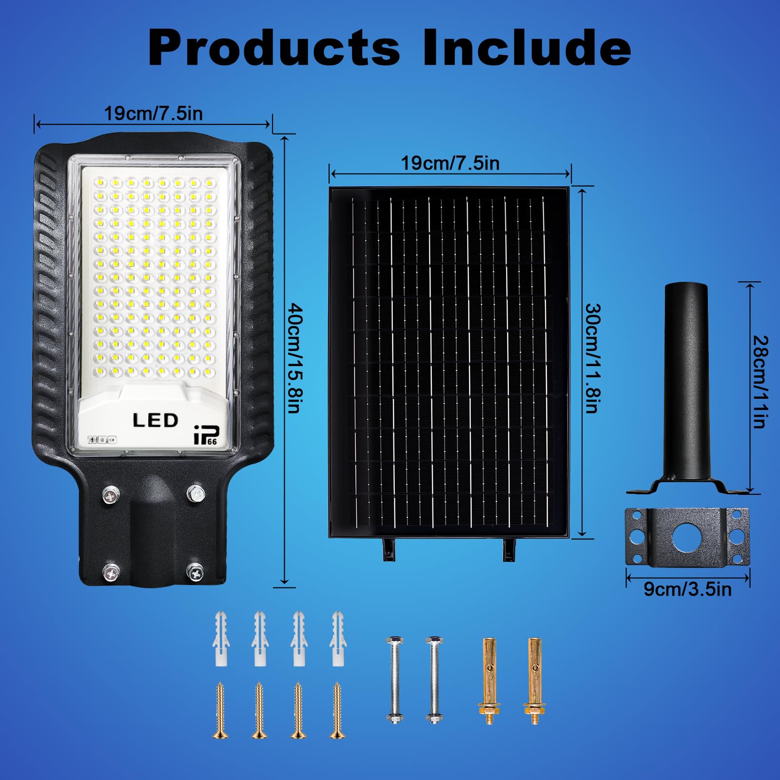 Eleganted Solar Lights Outdoor  75000Lm Led Solar Flood Lights  Solar Power Street Lights Dusk To Dawn  6500K Parking Lot Light Security Lights Waterproof With Remote Control For Area Lighting