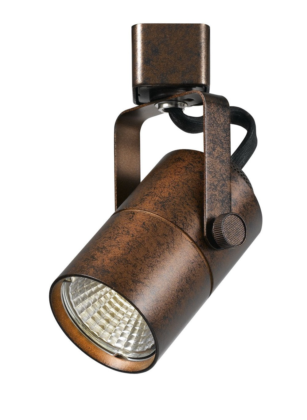 Cal Integrated LED Track Fixture, 10W, 3300K, 650 Lumen, Dimmable, Metal, 2.2 x 4 x 4.75, Rust,