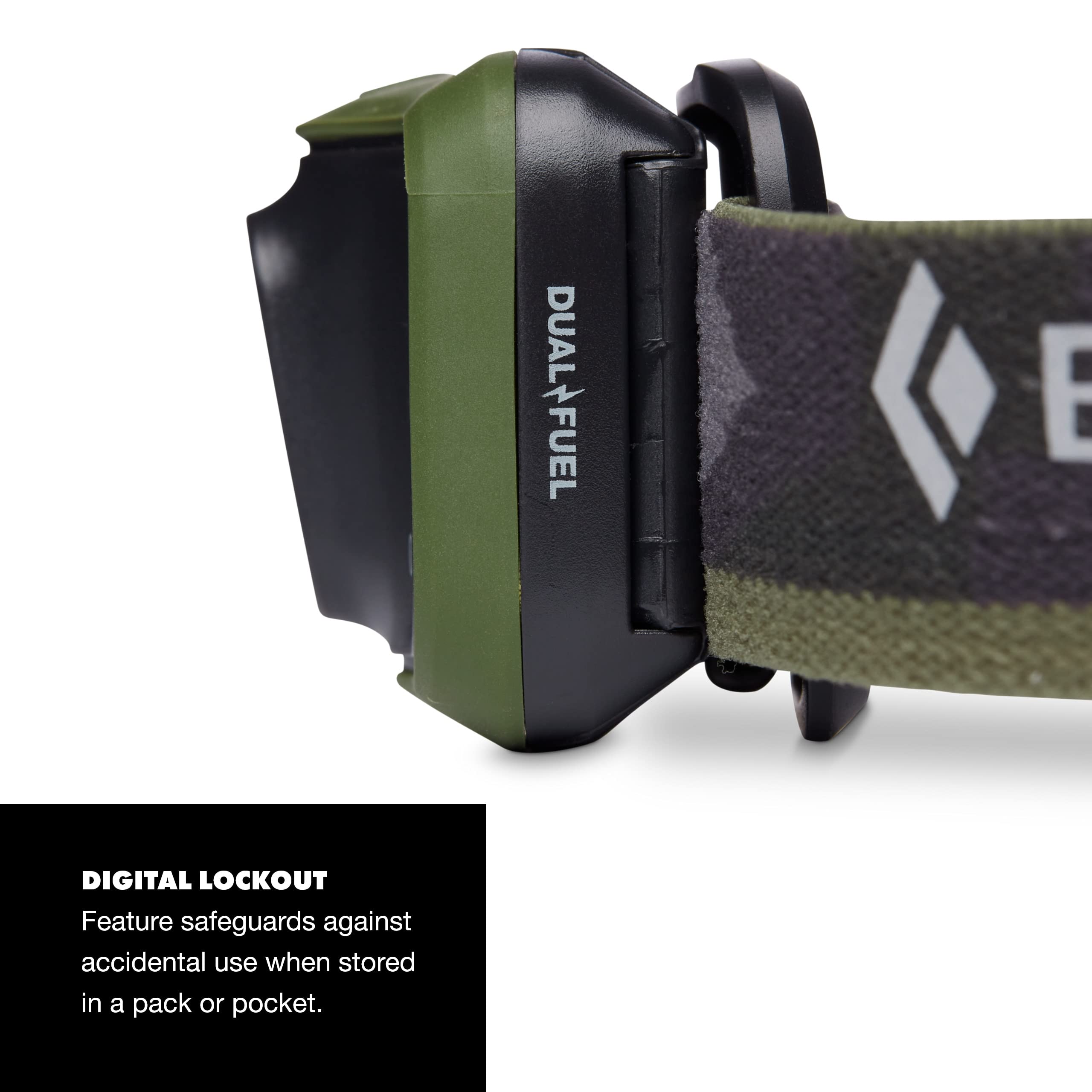 Black Diamond Cosmo 350 Led Headlamp (Dark Olive) - Waterproof And Dimmable Battery Powered Headlamp For Camping, Hiking, Runnin