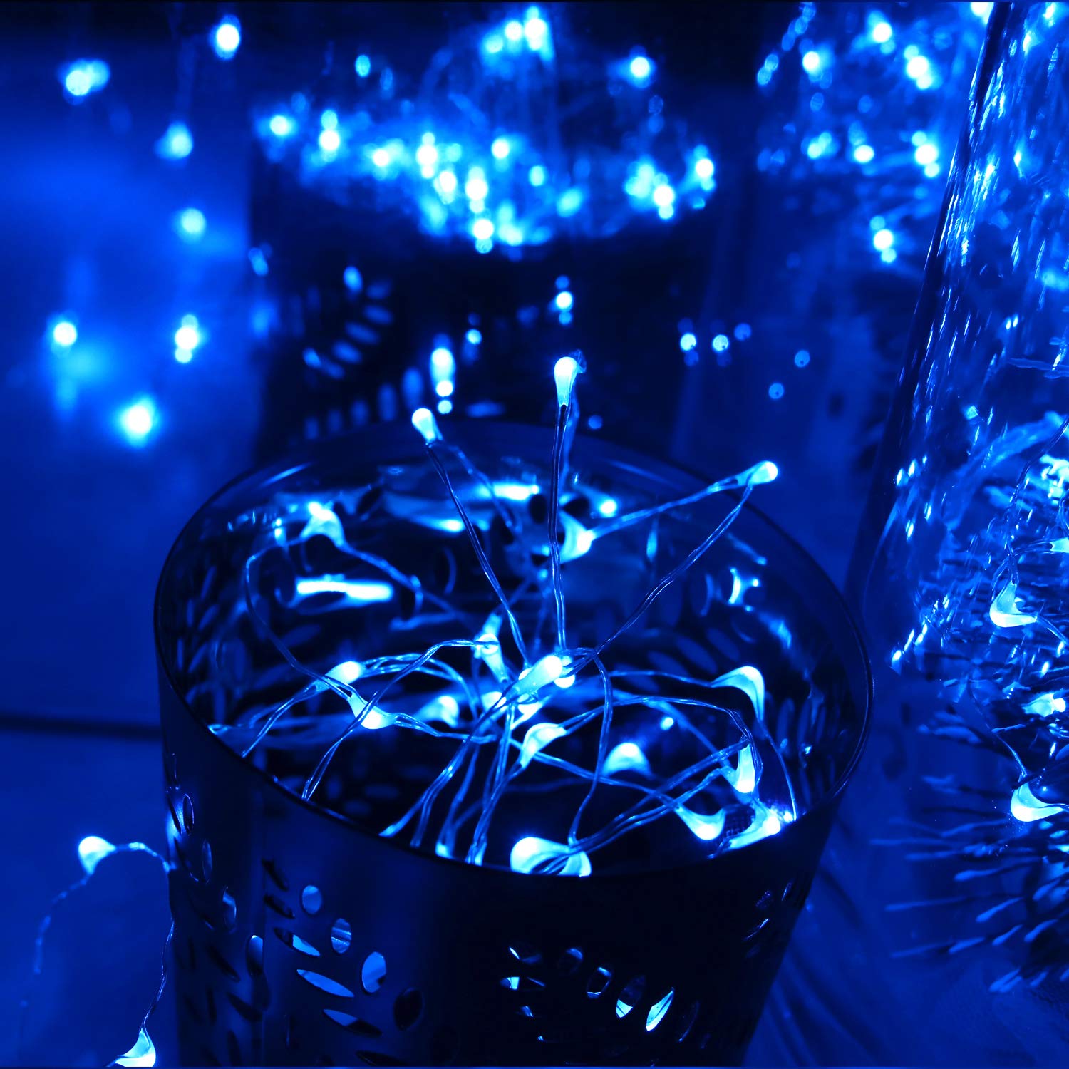 [6-Pack] 7Feet Starry String Lights,Fairy String Lights 20 Micro Starry LEDs On Silvery Copper Wire 2pcs CR2032 Batteries Includ