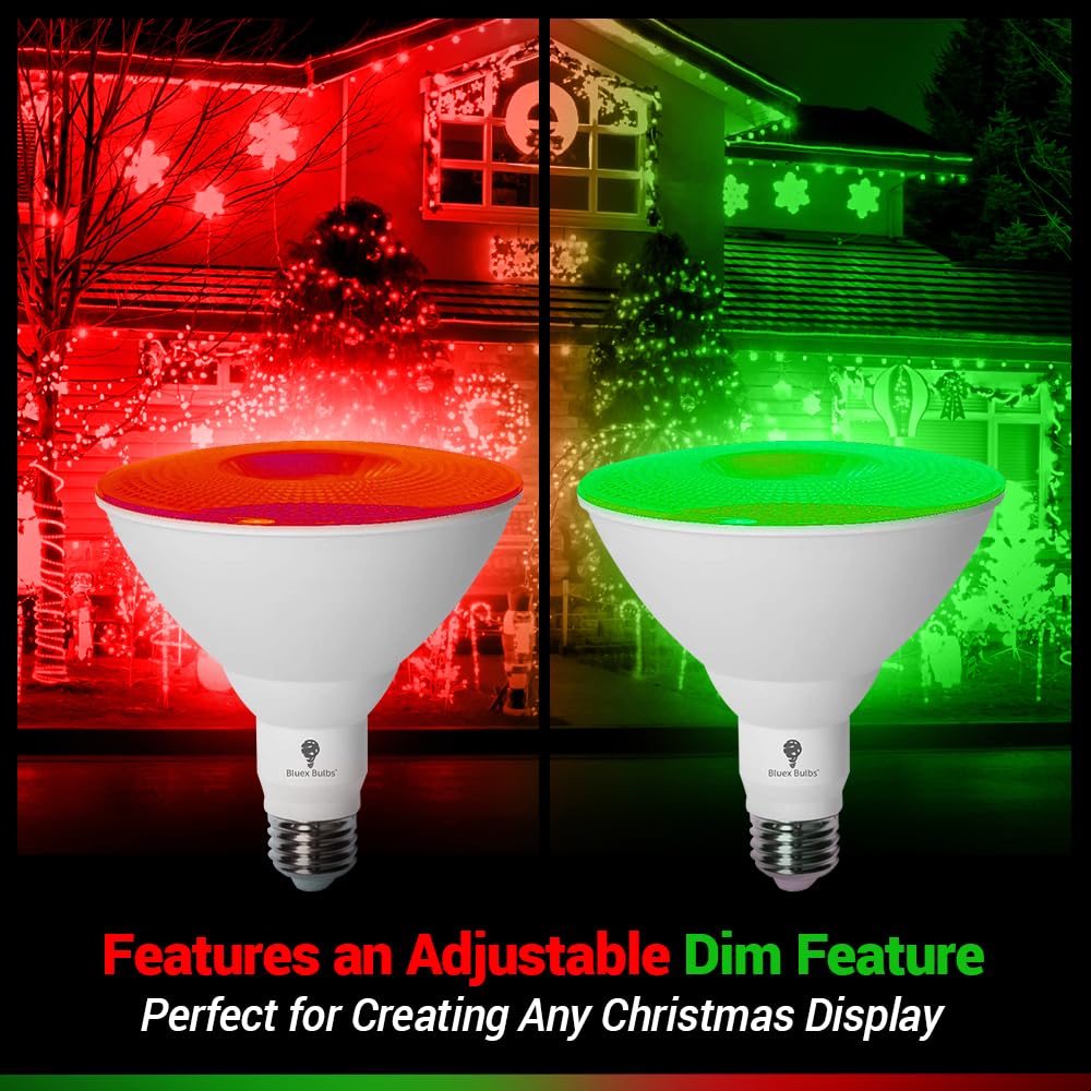 Bluex Bulbs LED Par38 Flood Light Bulb - 18W (120W Equivalent) - Dimmable - Blue - 2 Pack