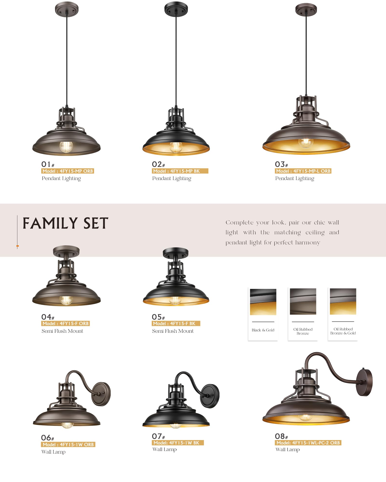 Femila Industrial Semi Flush Mount Ceiling Light  12 Farmhouse Front Porch Ceiling Lighting Fixture  2 Pack Outdoor Flush Mount Porch Light For Entryway  Hallway  Kitchen  4Fy15-F-2Pk Bk-1