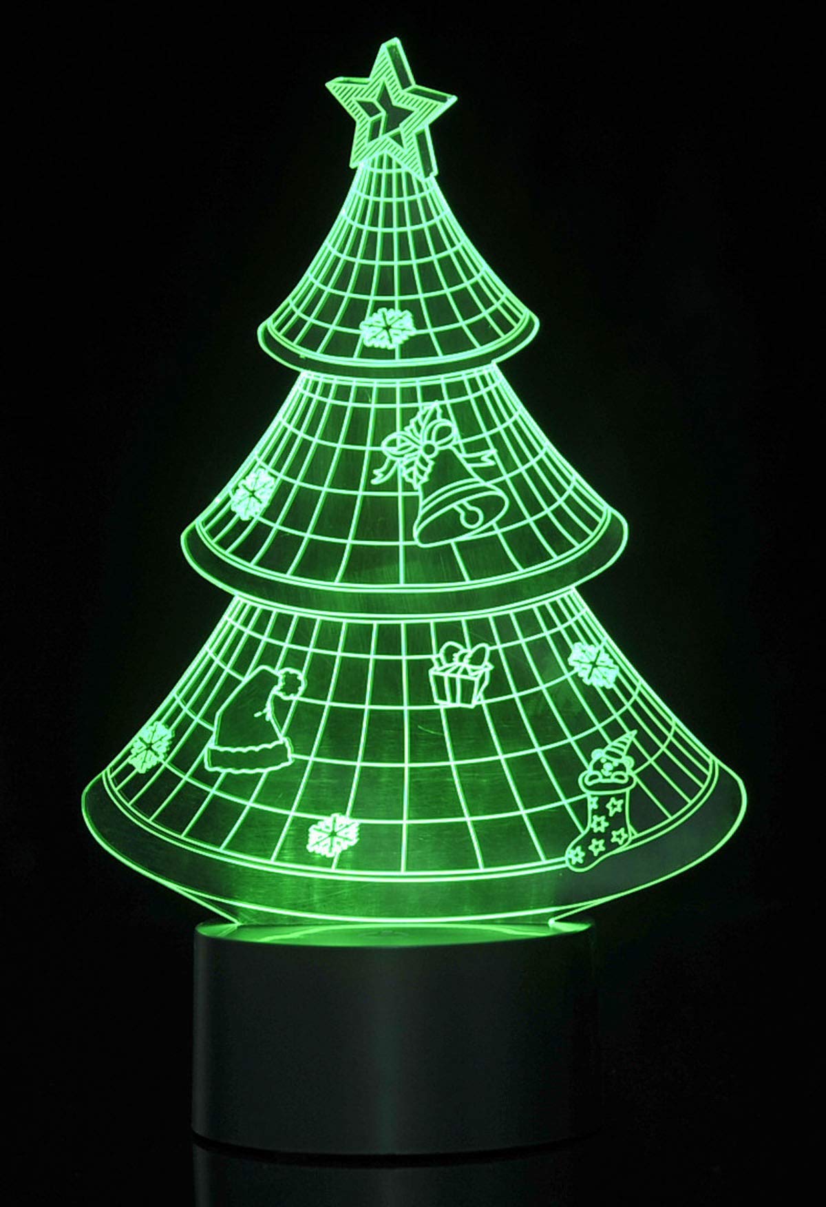 AZ Trading & Import TG2823 Christmas Tree Laser Cut Precision LED Lights, Multicolor