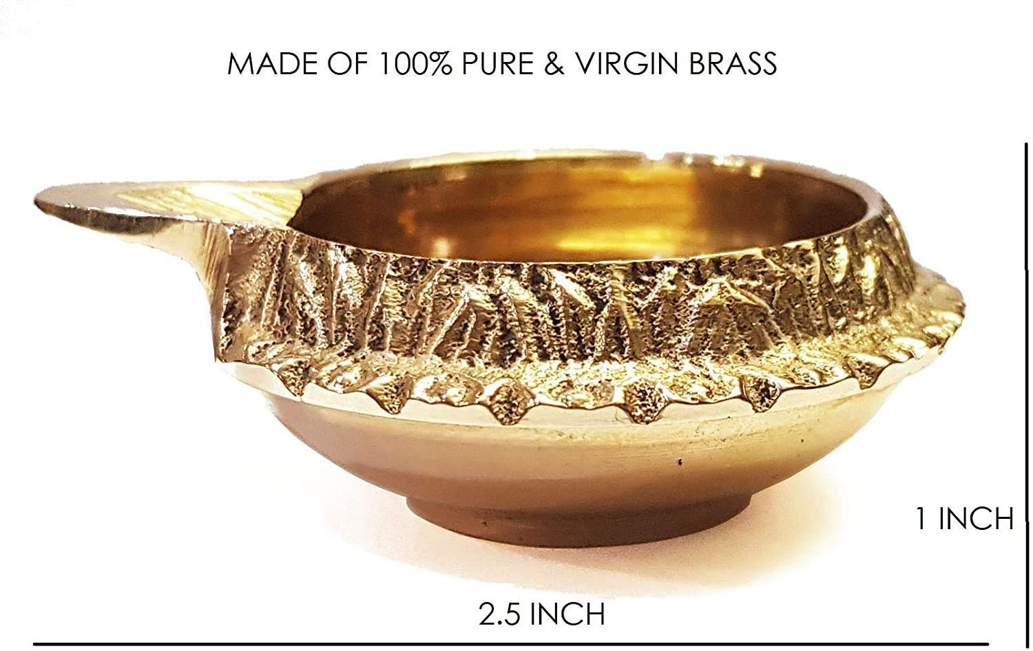 Satvik 10 Pc Handmade Pure Virgin Brass Kuber Diya for Pooja Diwali Decoration Oil lamp Kutthu vilakku nilakku Deepak Deepam for