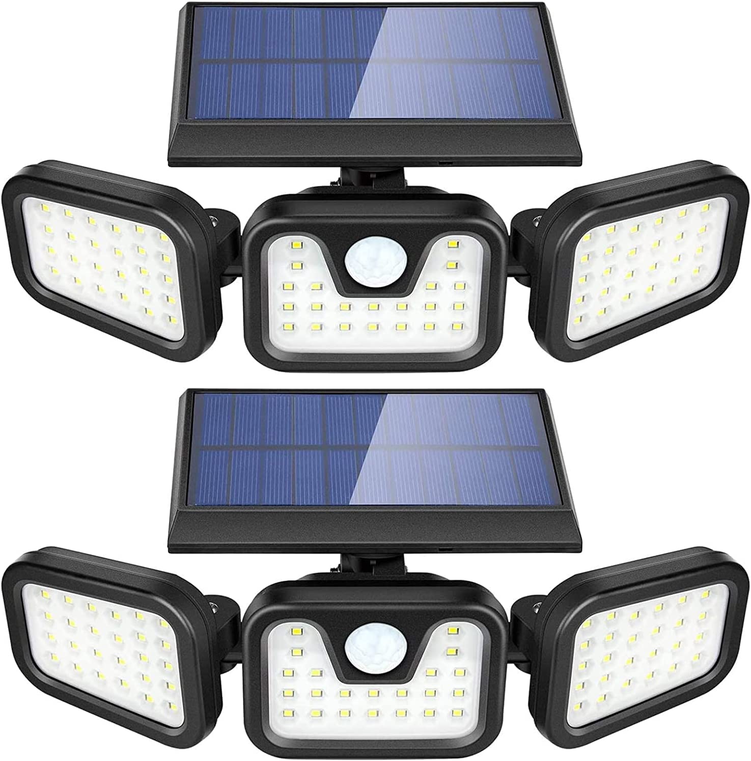 Avjone Solar Lights Outdoor, 3000Lm Super Bright Motion Sensor Outdoor Lights, Ip65 Waterproof 6500K Solar Powered Security Floo