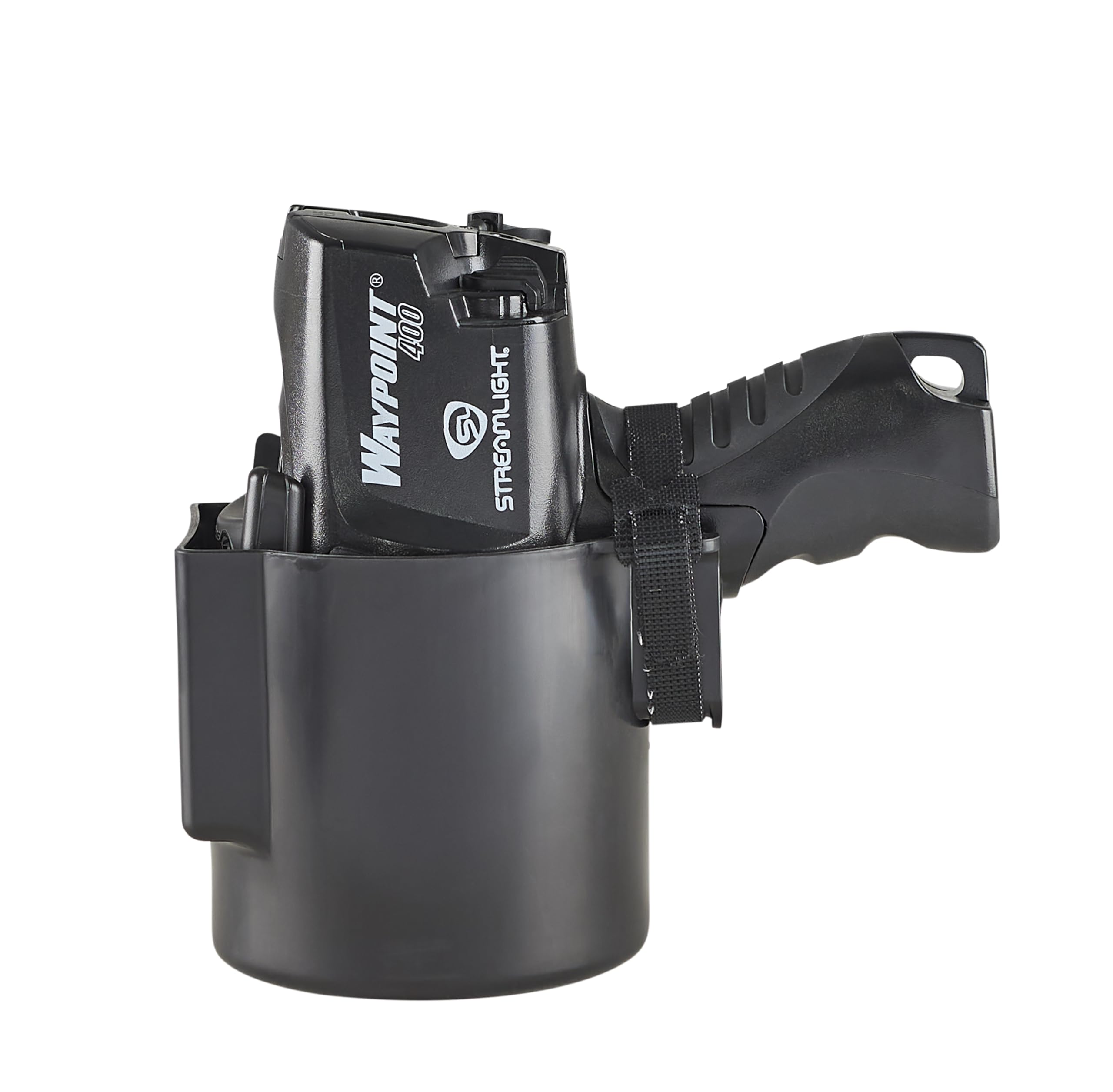 Streamlight 44911 Waypoint 400 Rechargeable 1400-Lumen Long Range Pistol-Grip Spotlight With 120V Ac Charger And Polymer Holder/Mount, Black