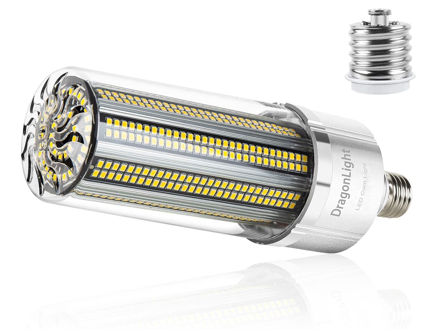 DragonLight 120W Corn LED Light Bulb, E26/E39 Base, 6000K Cool White, 14,400 LM, Model DE-C6-2022