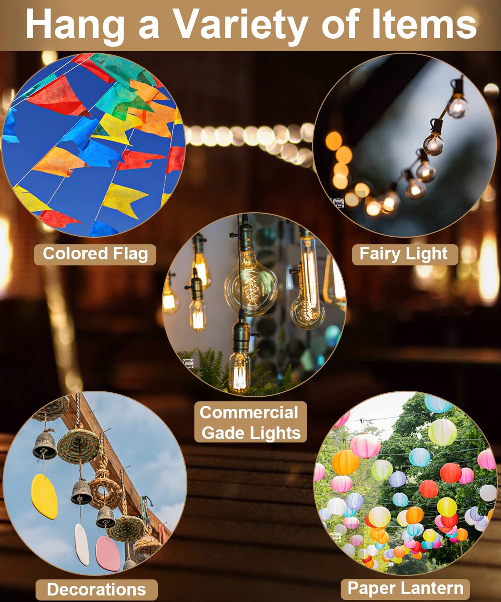 Queension 10Ft Ground Base String Light Poles For Outdoor String Lights For Garden  Backyard  Patio Lighting Stand For Parties  Bistro & Weddings  1 Pack
