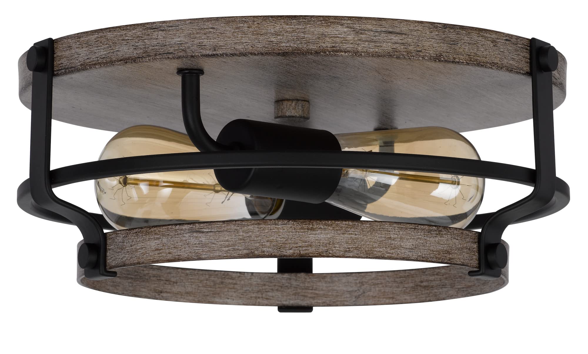 Cal Lighting 60W X 2 Clarita Metal Semi Flush Mount Fixture
