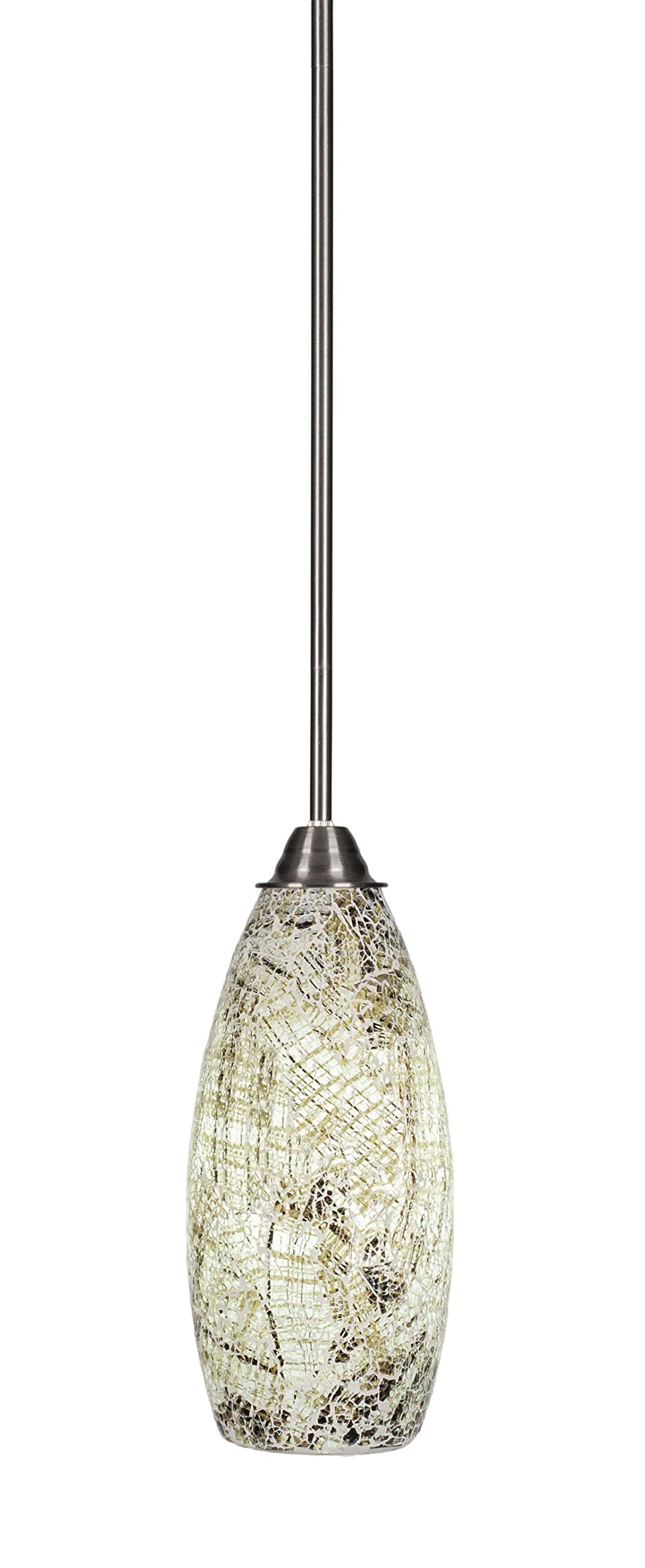 Toltec Lighting Paramount 1 Light Mini Pendant in Brushed Nickel (3401-BN-5064)