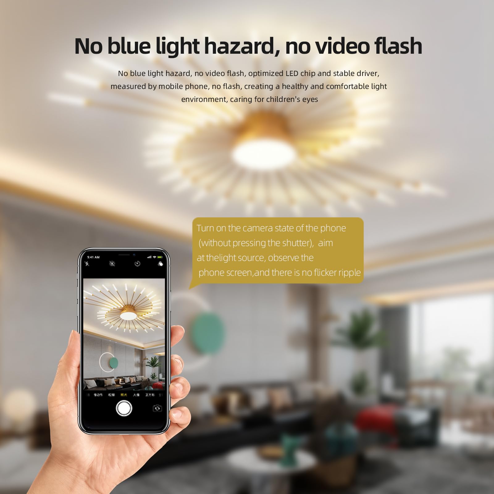 Jaymp Ceiling Light Modern Flower Shape Ceiling Lamp For Dining Room Kitchen Hallway Flush Mount Metal Acrylic Sputnik Firework Petal Led Lighting Fixture (Matte Black, 28 Lights)