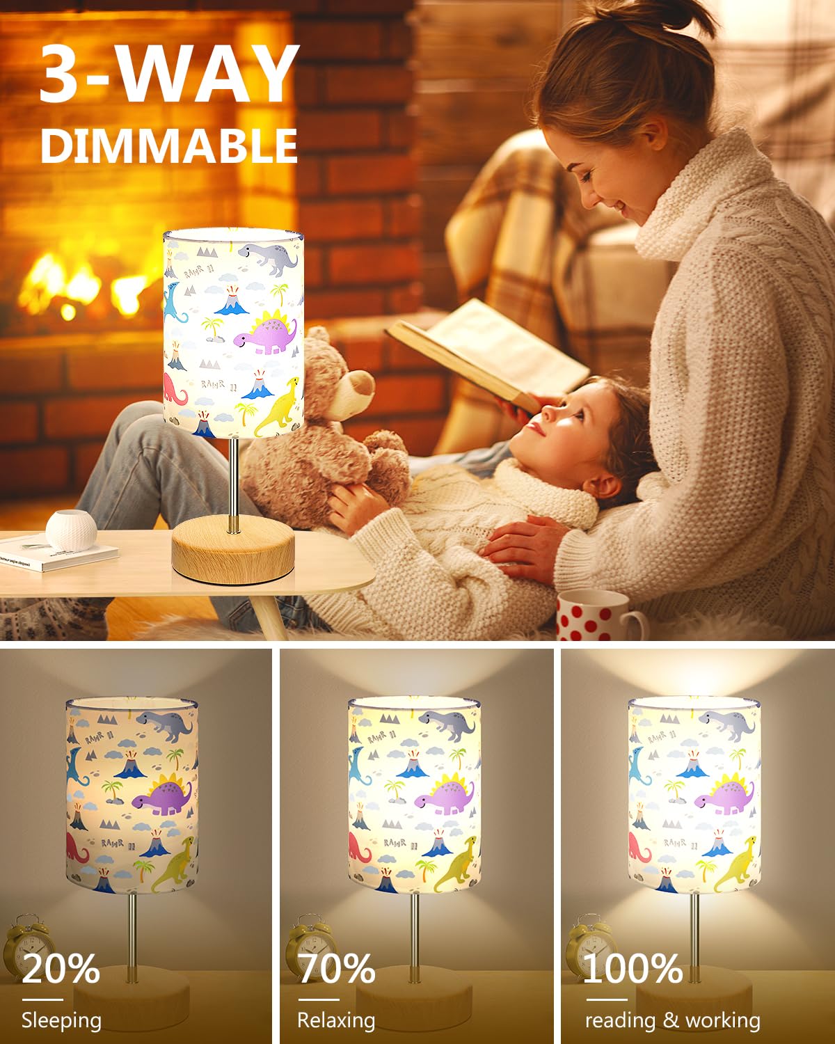 Partphoner Smll Table Lamp Set Of 2 (Wood)