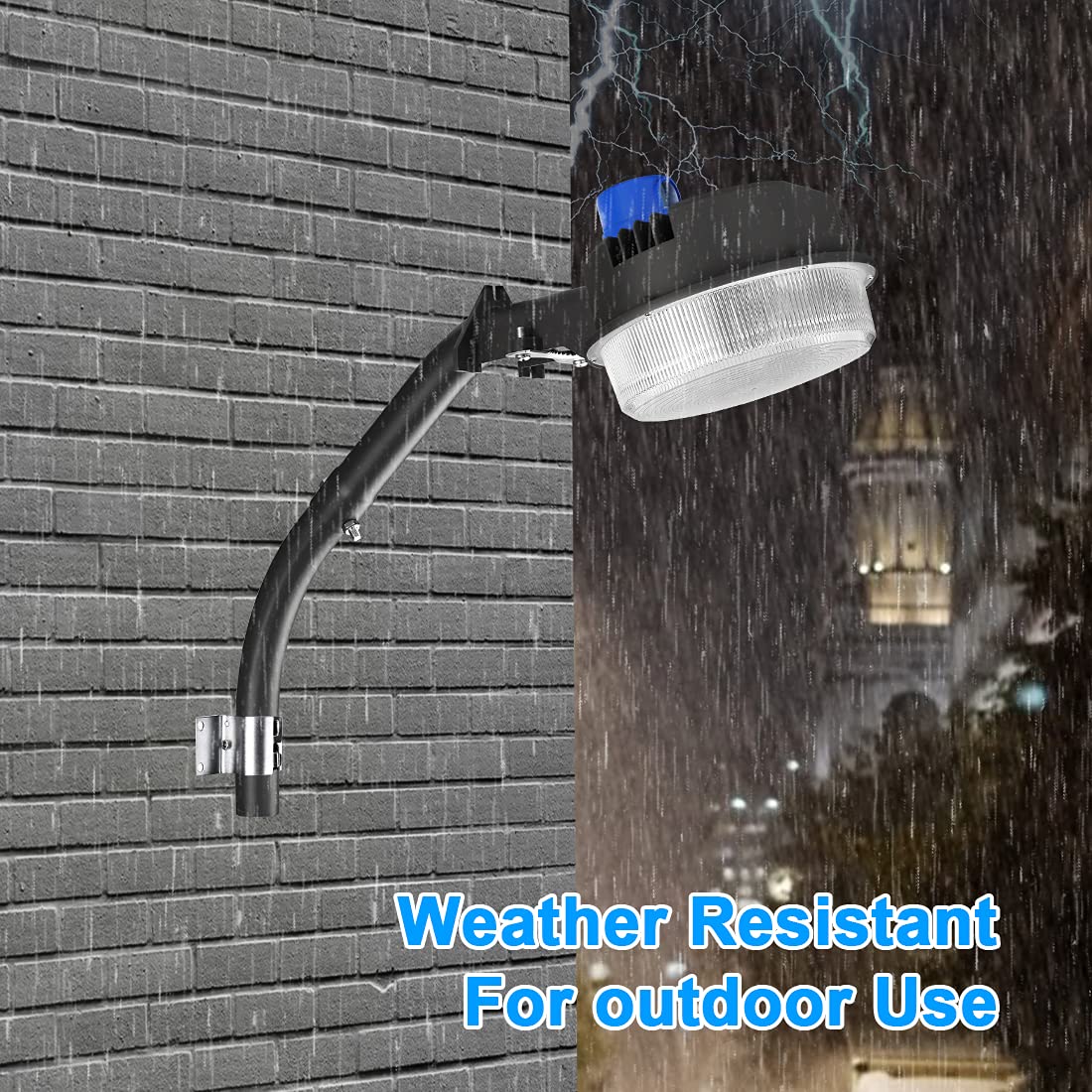 LEDMO Adjustable Mounting Arm for LED Barn Light, Sturdy Black Aluminum, Model CLED882
