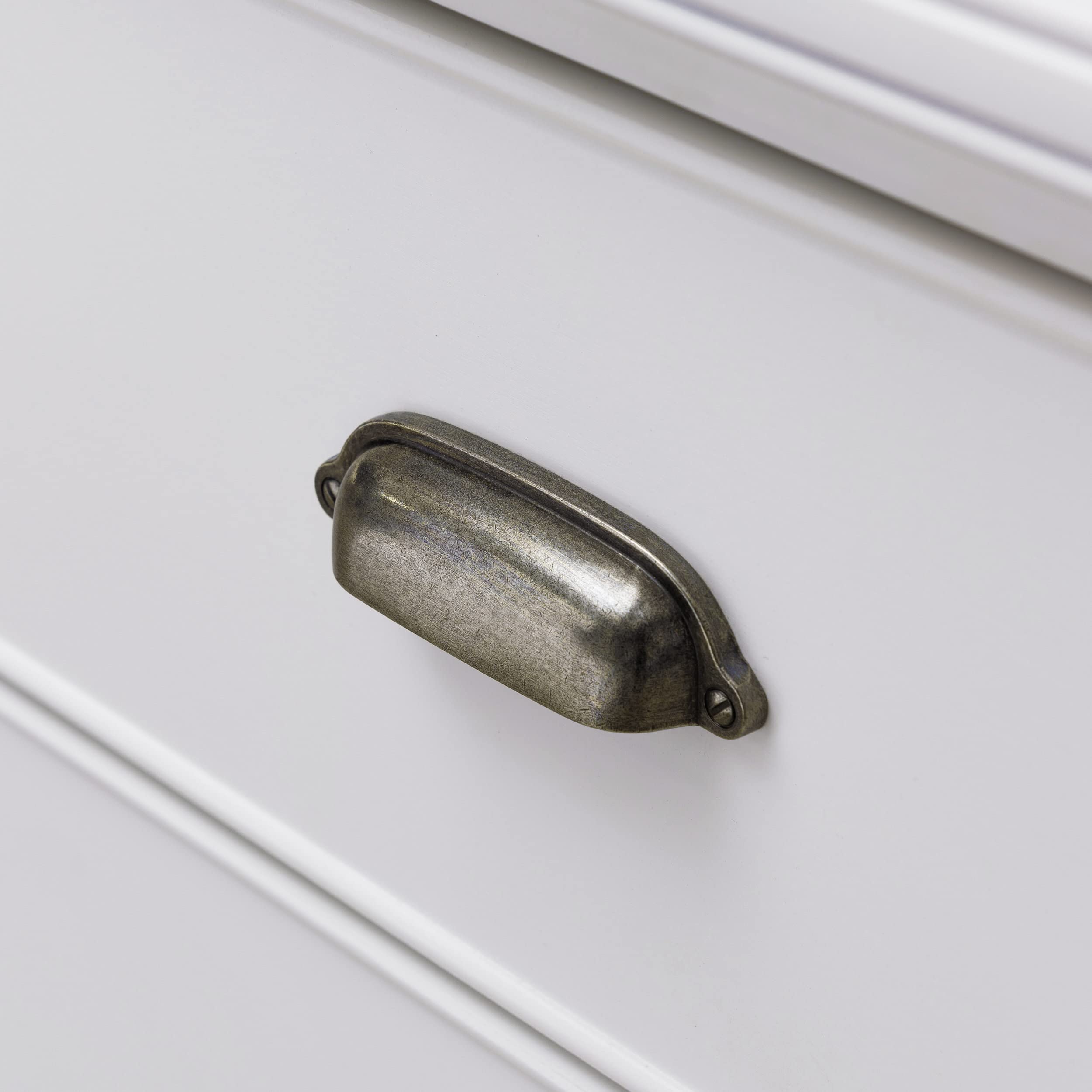 Laurent Solid Wood Nightstand With Drawer And Fast-Charging Usb-C Station, White, Perfect For Bedrooms, Living Rooms, And Small