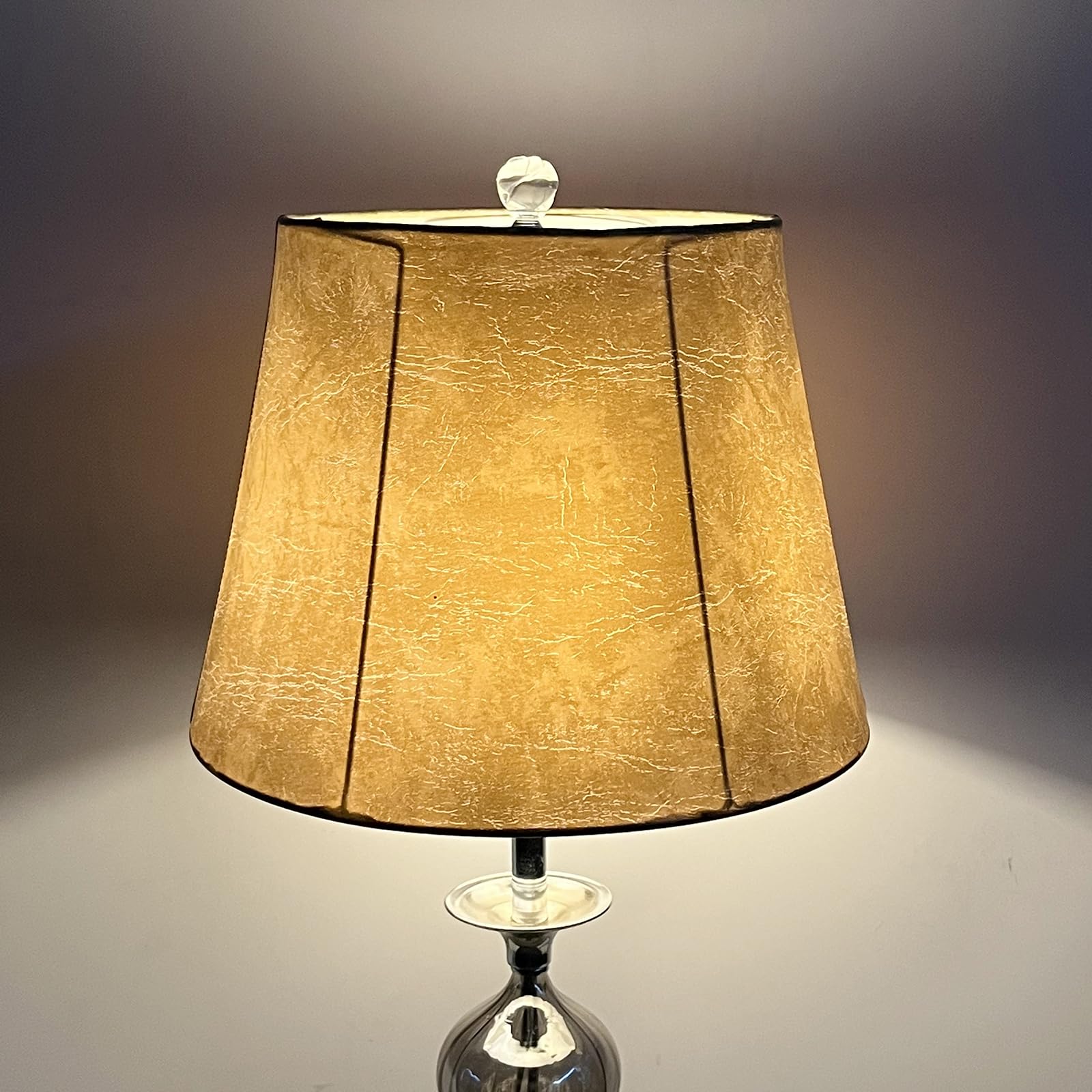 Tootoo Star Drum Lampshades Set Of 2, Leather, 10X14X10, Hand Crafted For Table & Floor Lamps, Model Sx-0206Ss