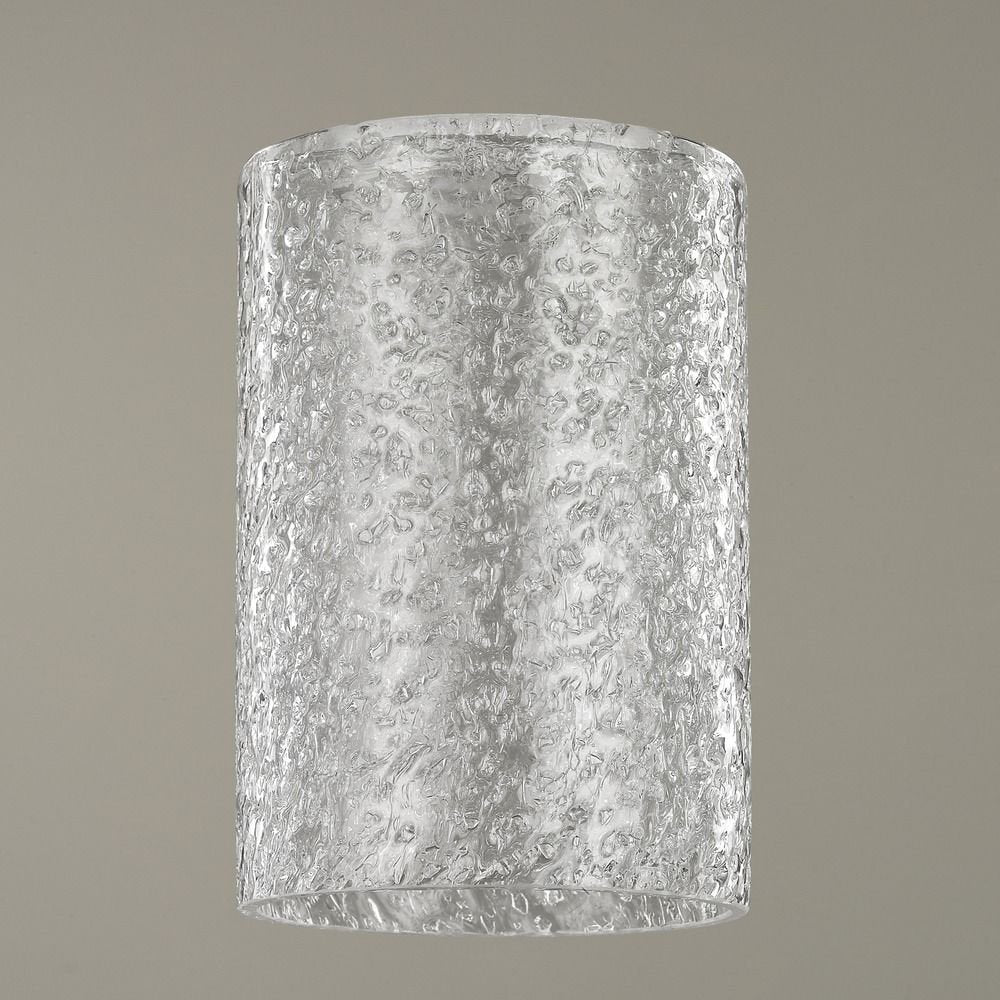 Design Classics Glass Shade 1-5/8-Inch Fitter Clear Ice Finish, Glass Material