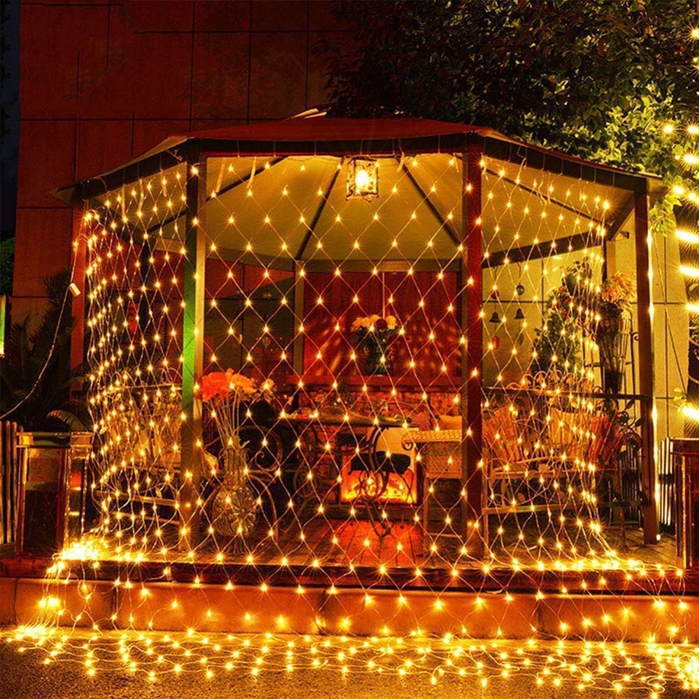 CITRA 250LED Net Mesh Fairy String Light Still Effect Lighting 8x8 Foot for Diwali Decoration Backdrop Garden Tree Waterproof - 