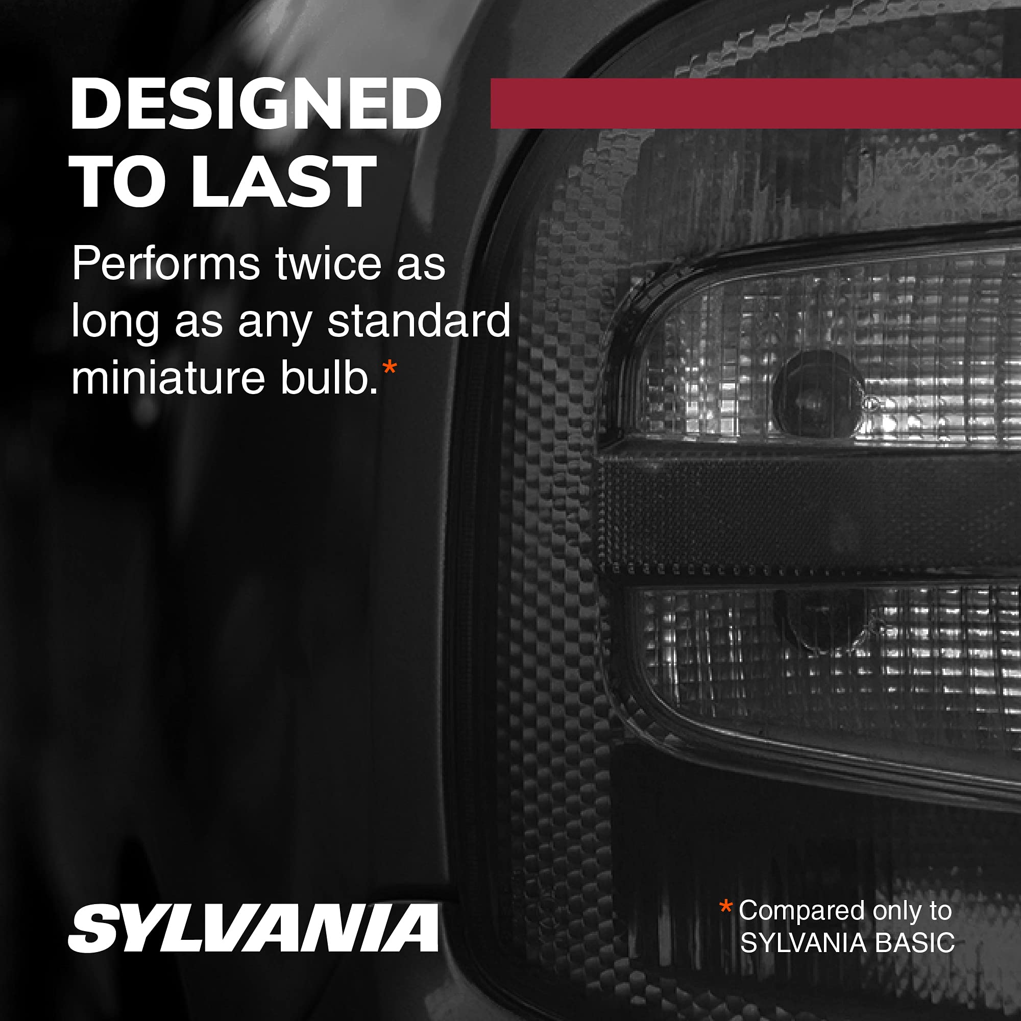 SYLVANIA 3757A Long Life Amber Miniature Bulbs - Ideal for Parking, Side Marker, Turn Signal - Contains 2 Bulbs