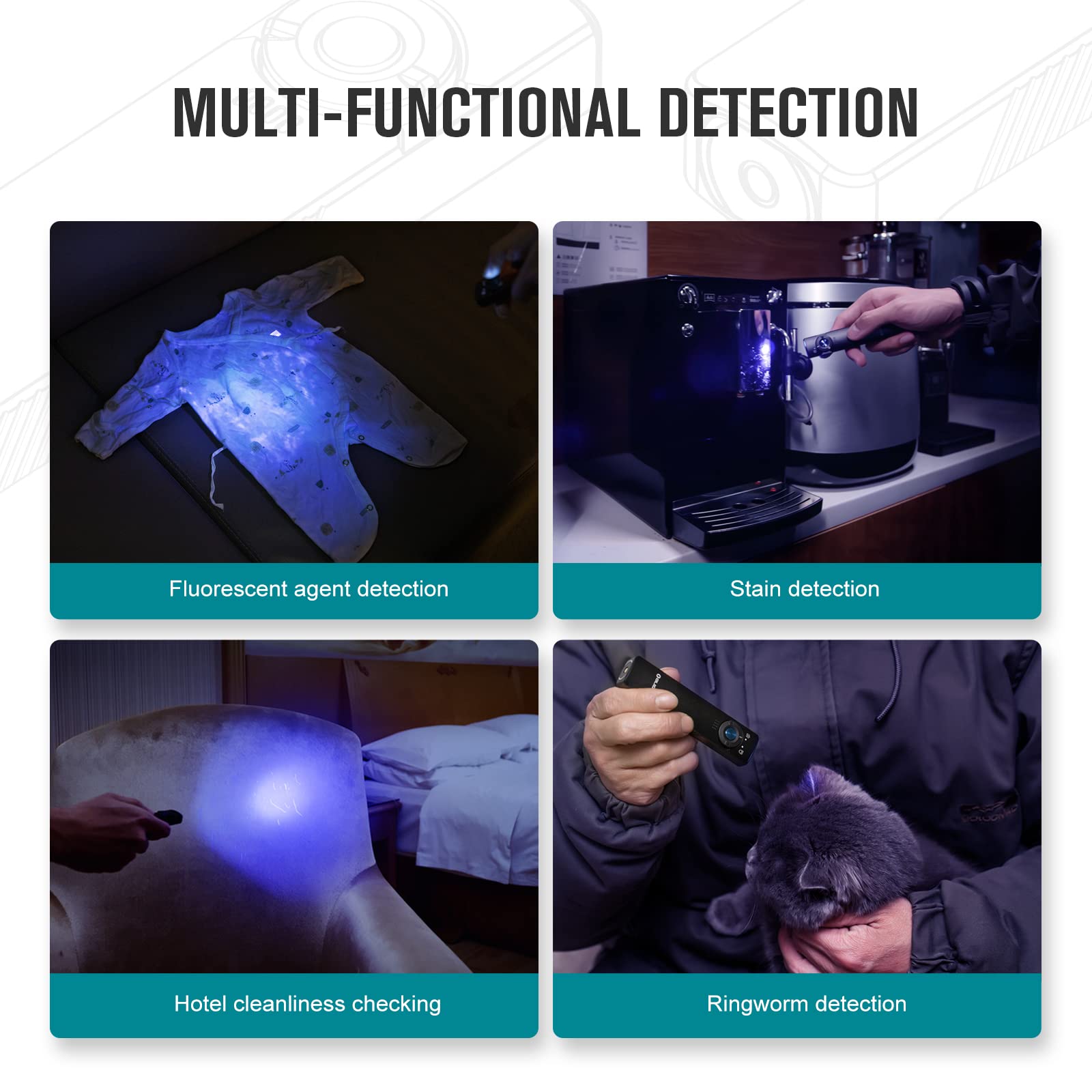 Olight Arkfeld Uv Rechargeable Edc Flashlight, 1000 Lumens White Led And 365Nm Blacklight Combo For Outdoors, Emergency, Working