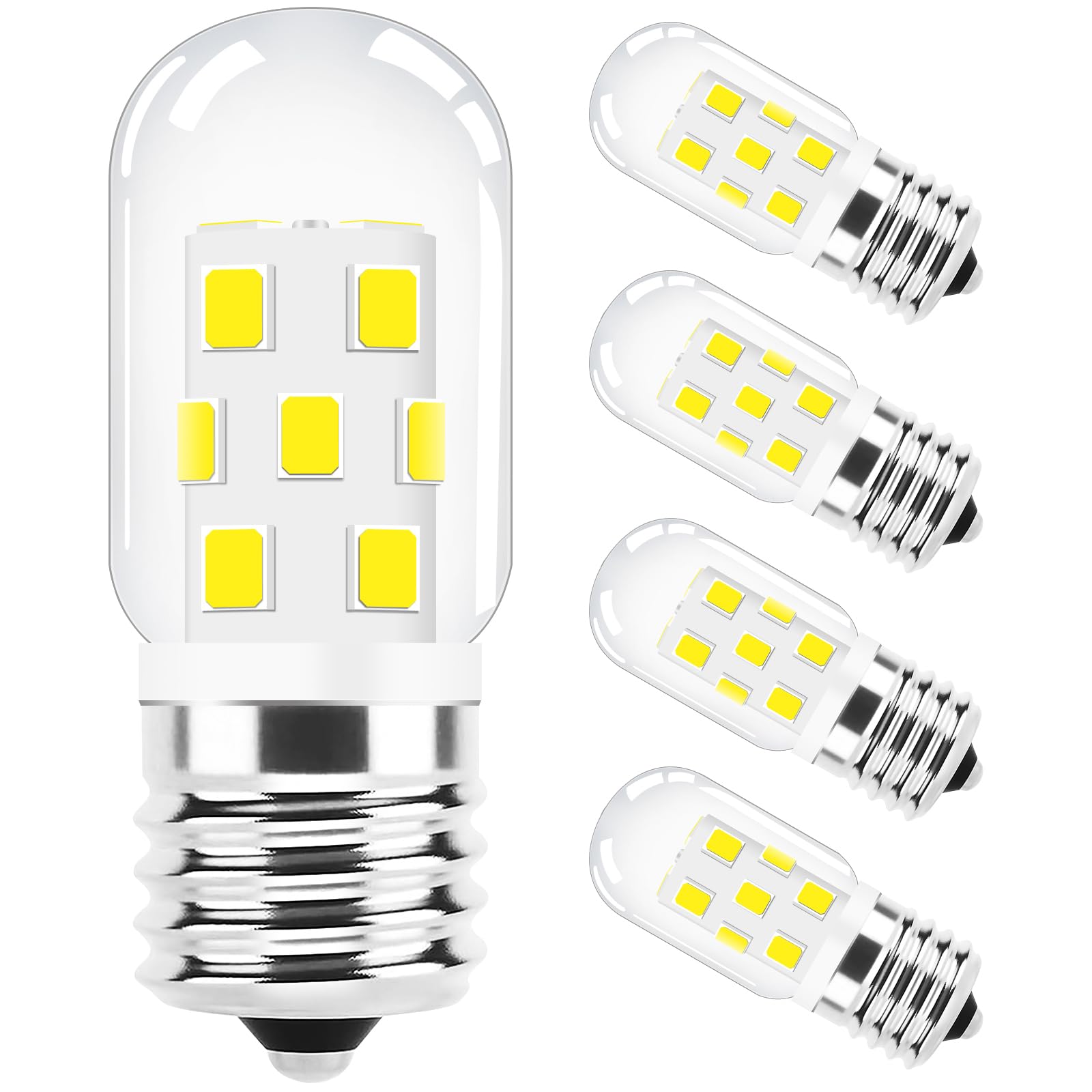 TAIYALOO E17 LED Bulb, Dimmable 40W Incandescent Replacement, Natural White 4000K, Pack of 4