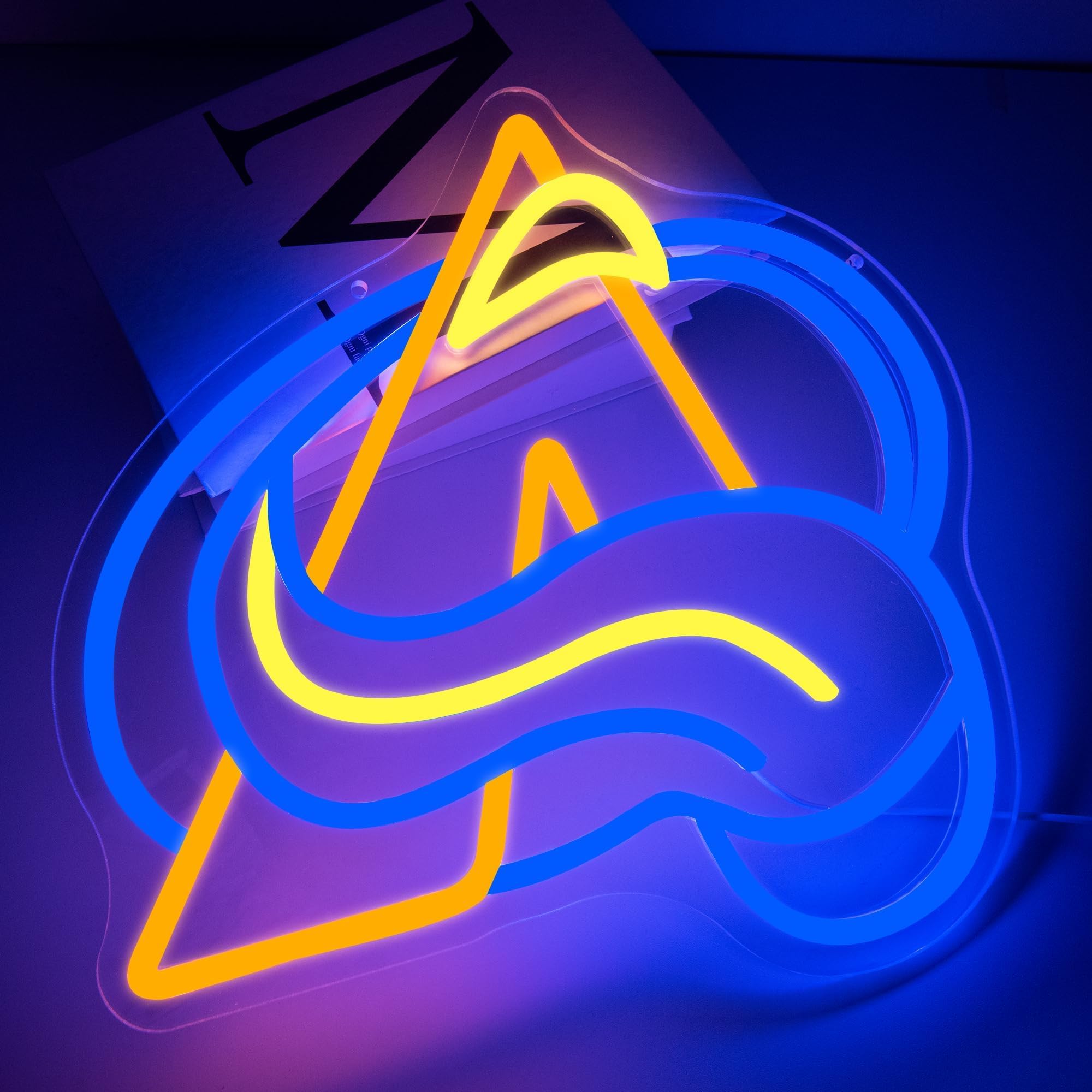 FTMGGDG Ice Hockey Neon Sign - LED Wall Decor, 14.4x9.8 inches, Acrylic, Ca-Red, Team Logo Lights for Man Cave, Bedroom, Bar