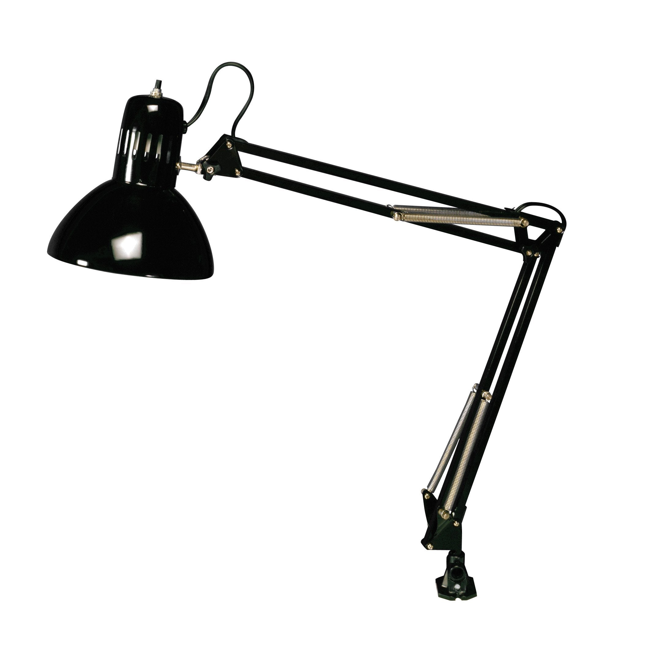 Studio Designs Swing Arm Lamp With 13-Watt Cfl Bulb, Black