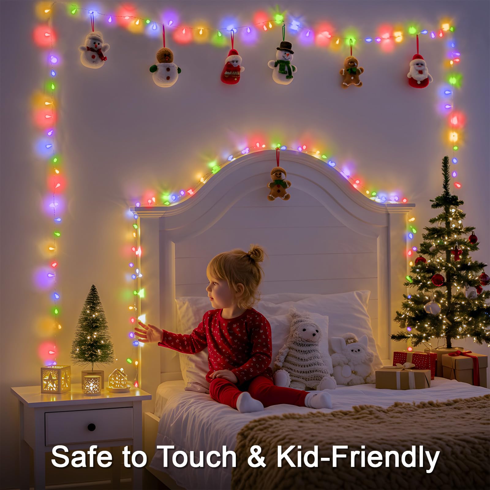 Suddus Connectable Christmas Lights With Remote  Multicolor String Lights With Timer  33Ft 100 Led Fairy Lights Plug In For Xmas Tree  Bedroom  Yard  Garden  Party  Indoor  Outdoor Decorations