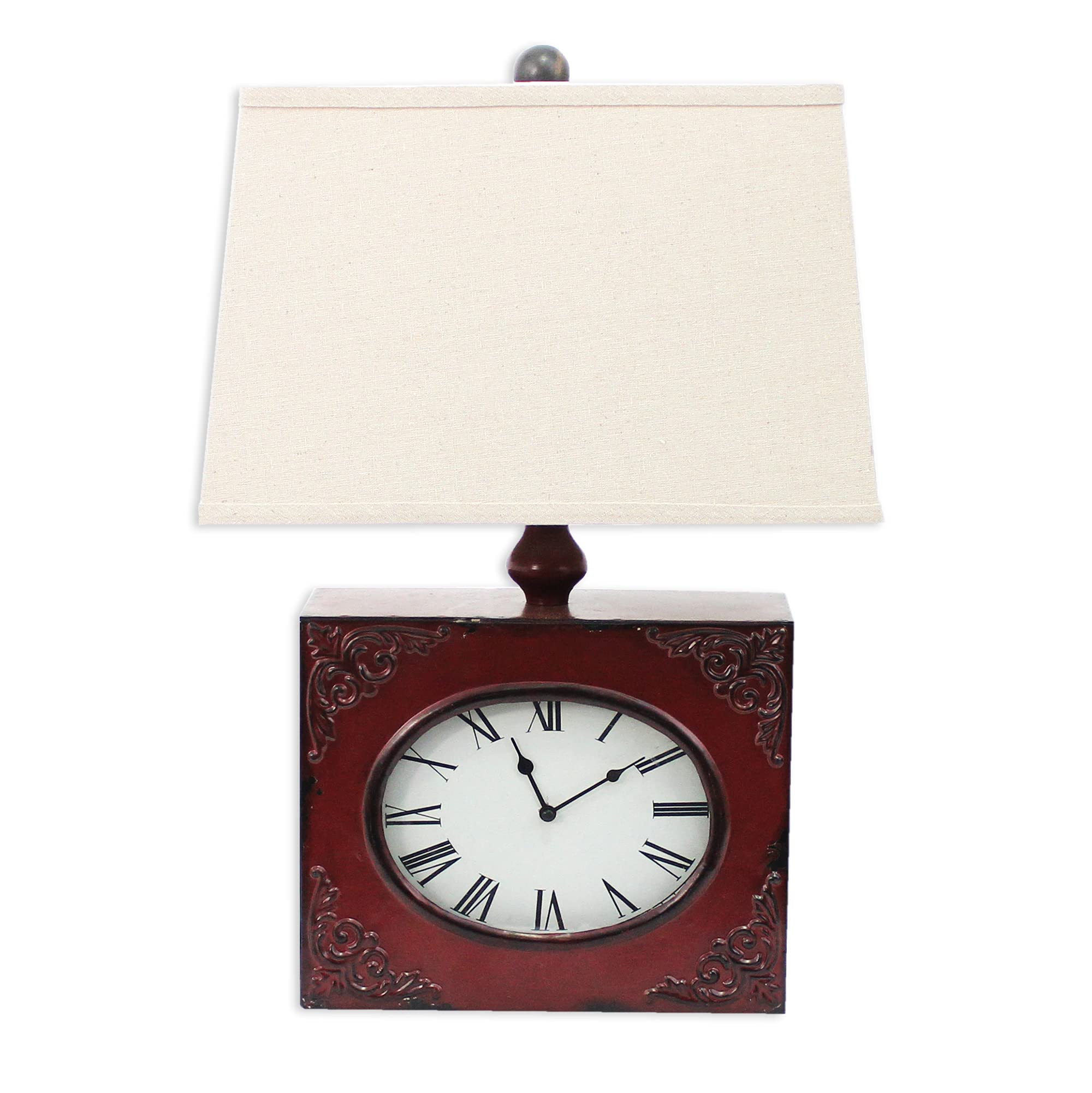 Teton Home Red Porcelain Table Lamp - Stylish Lighting For Home Decor