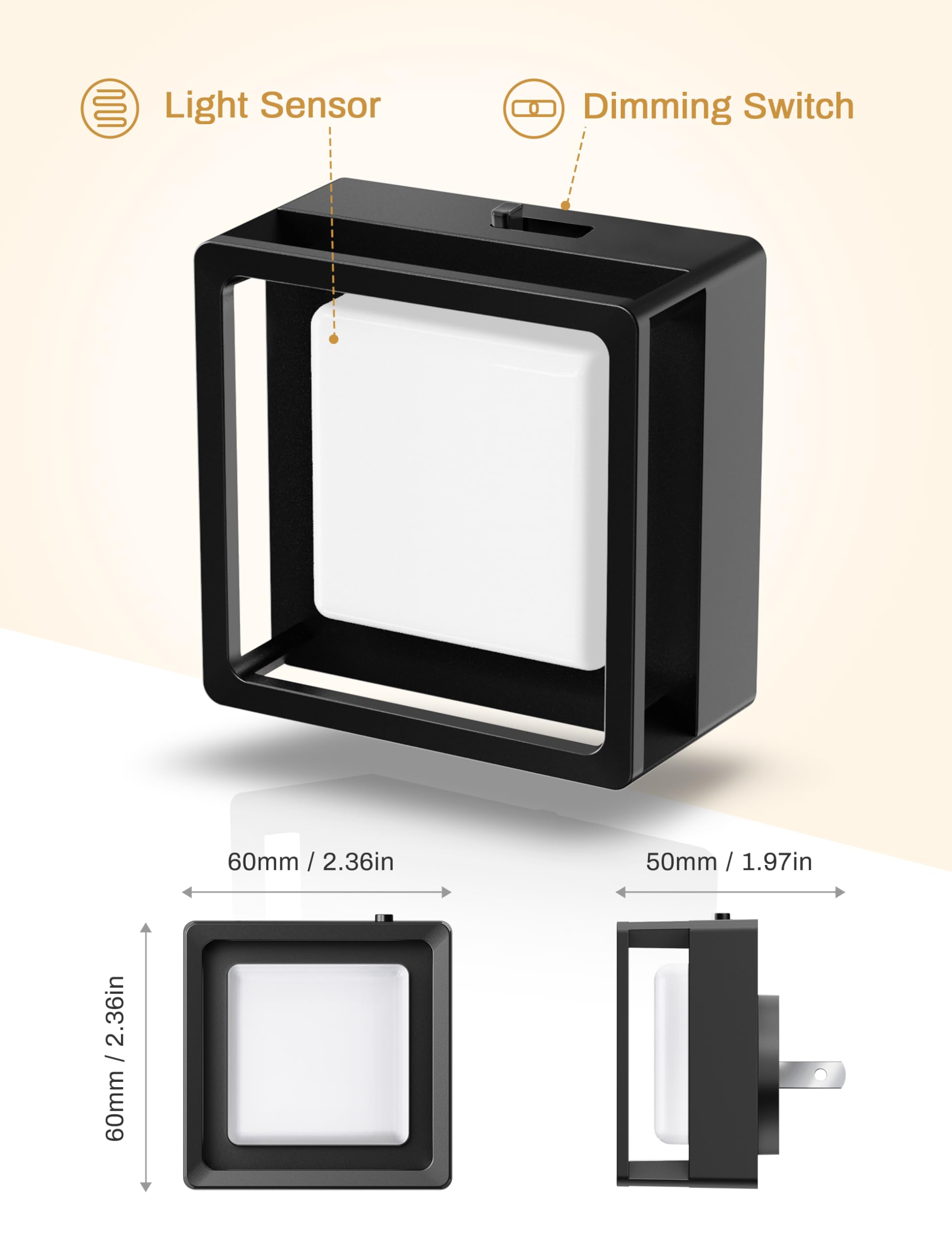 Led Night Light, Doresshop Night Lights Plug Into Wall [4 Pack] With Dusk-To-Dawn Sensor, Dimmable Nightlights, Adjustable Brigh