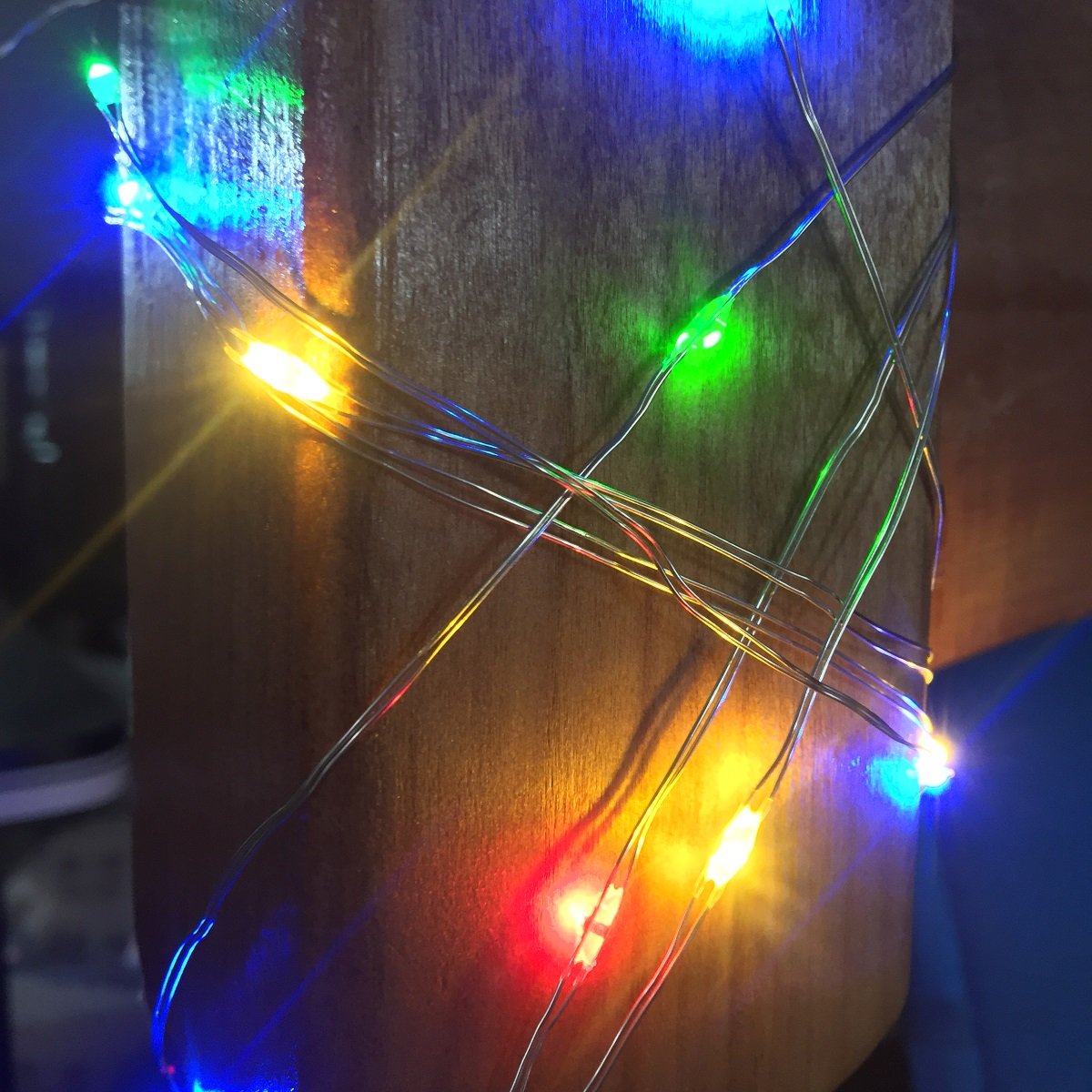 Mini Led String Spotlights Luna Gift Battery Operated Mini LED String Lights, 10ft Silver Wire, 3 ...