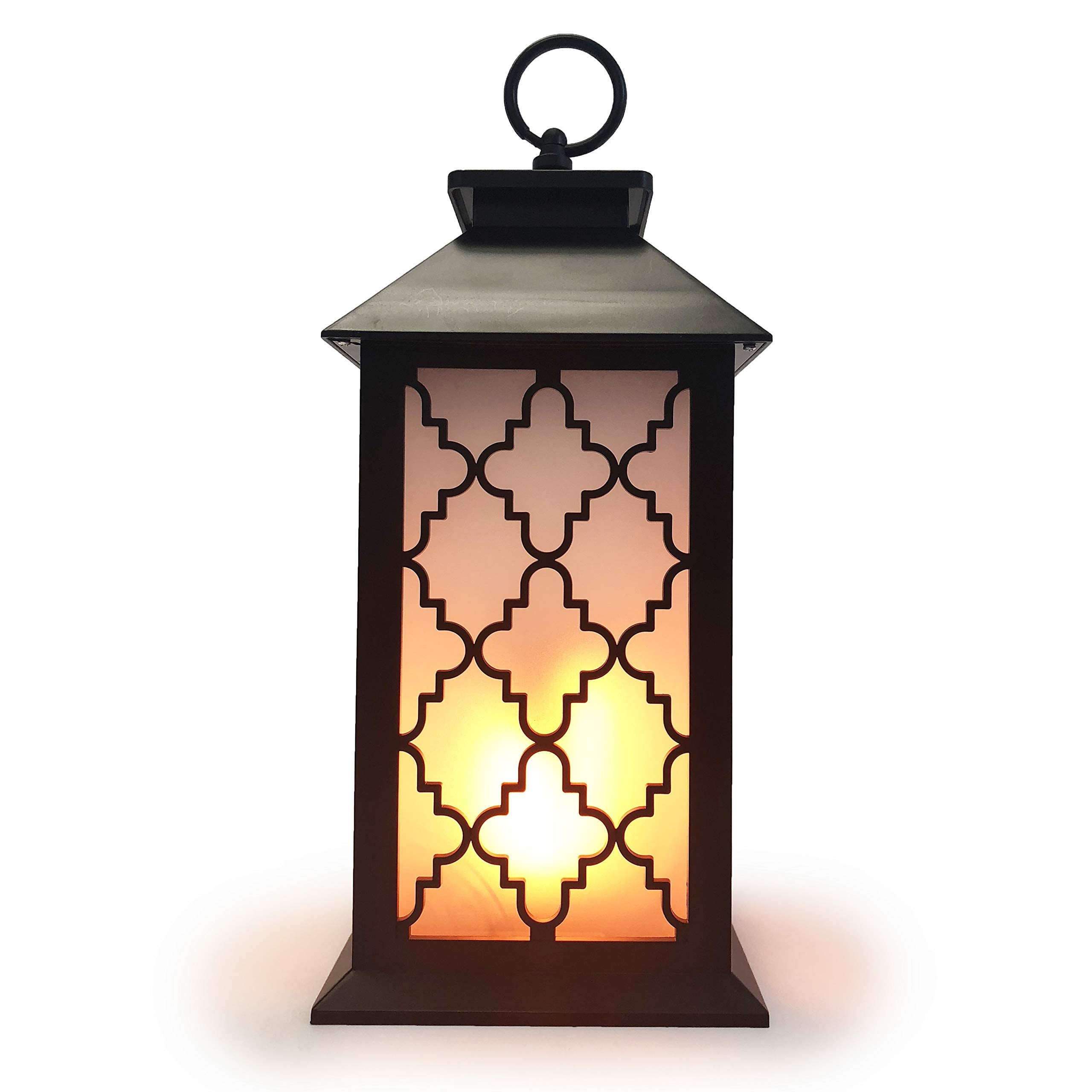 Allgala 12'' Led Flame Effect Lantern Lamp