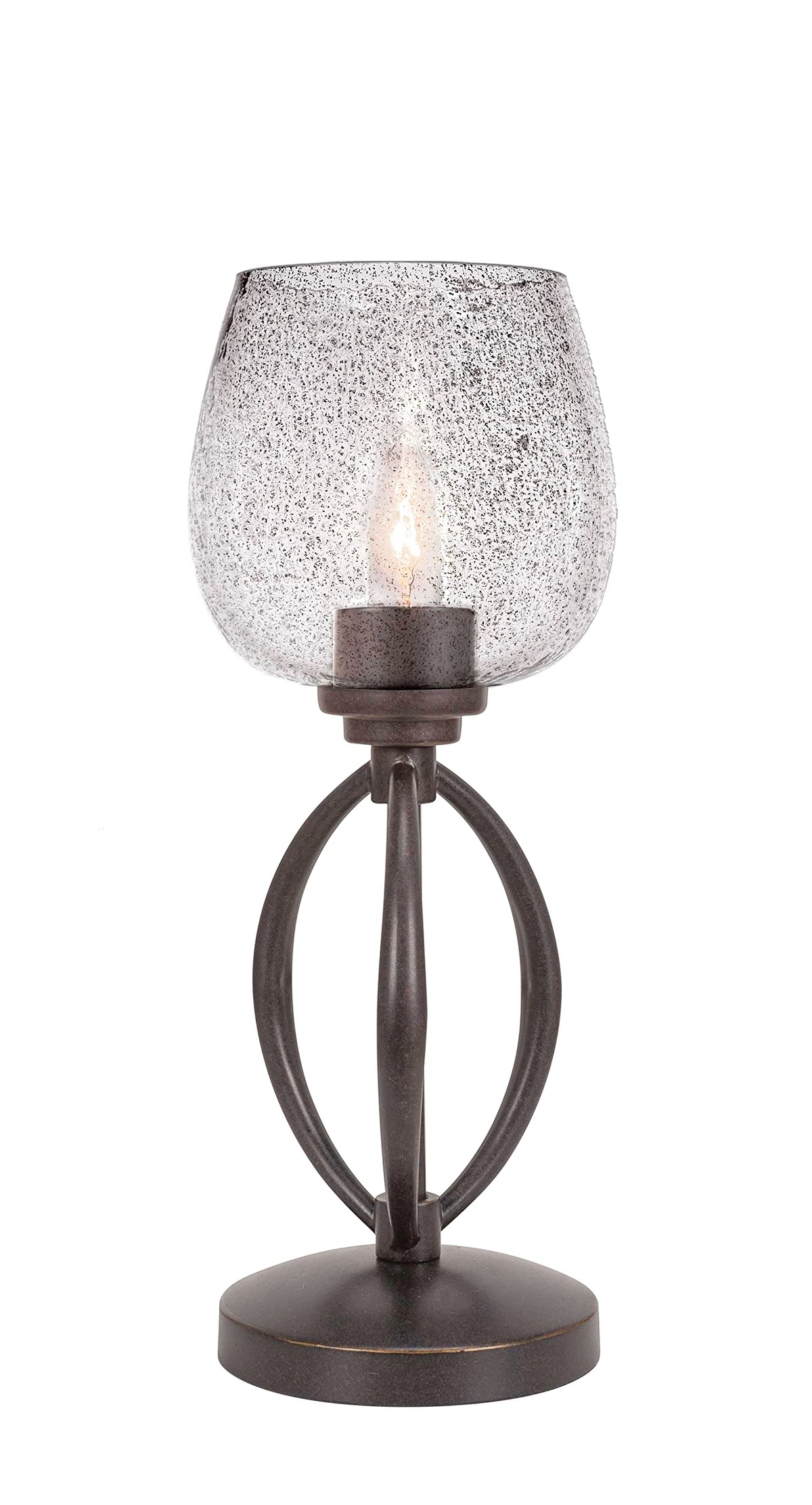 Toltec Lighting Marquise 1 Light Table Lamp in Dark Granite (2410-DG-4812)