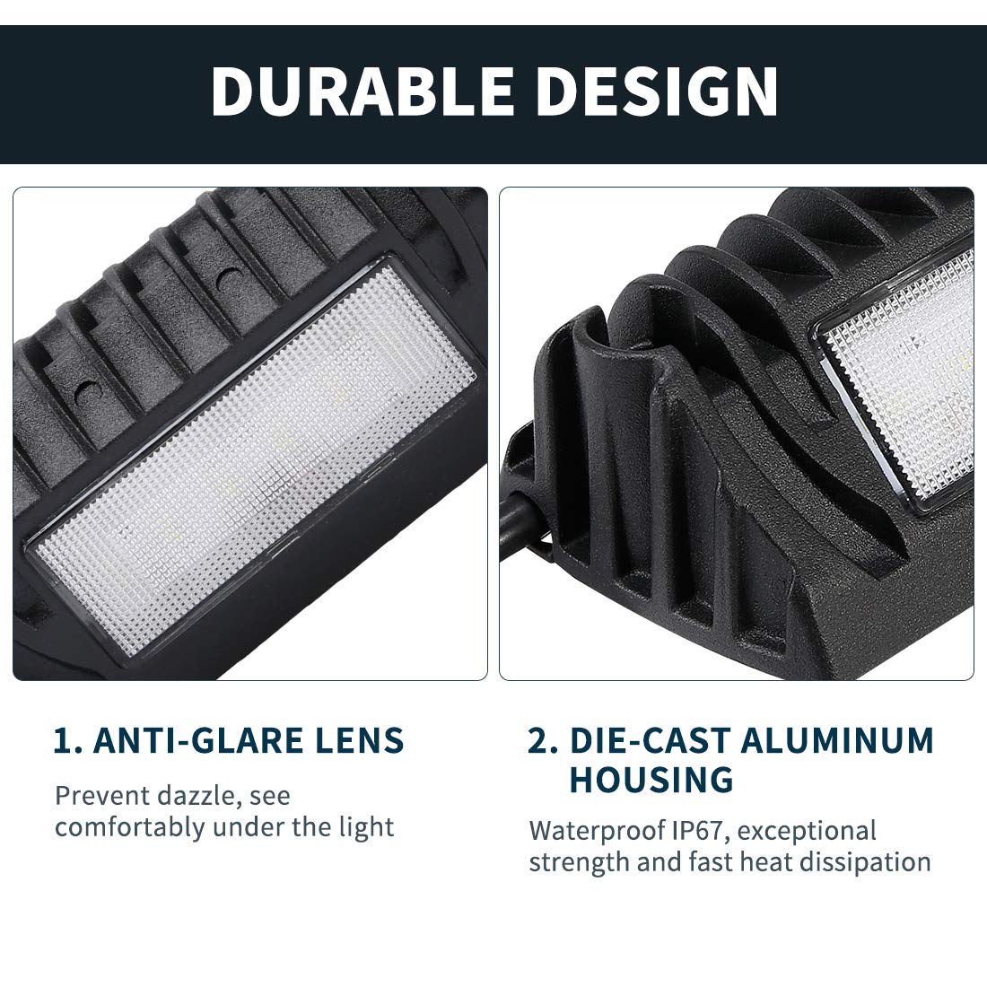 Suparee Led Rv Lights Exterior, 12 Volt Exterior Rv Lights, Led Rv Porch Light 750 Lumen Black Lighting Fixture Kit Replacement For Rvs Trailers Campers -2 Pcs