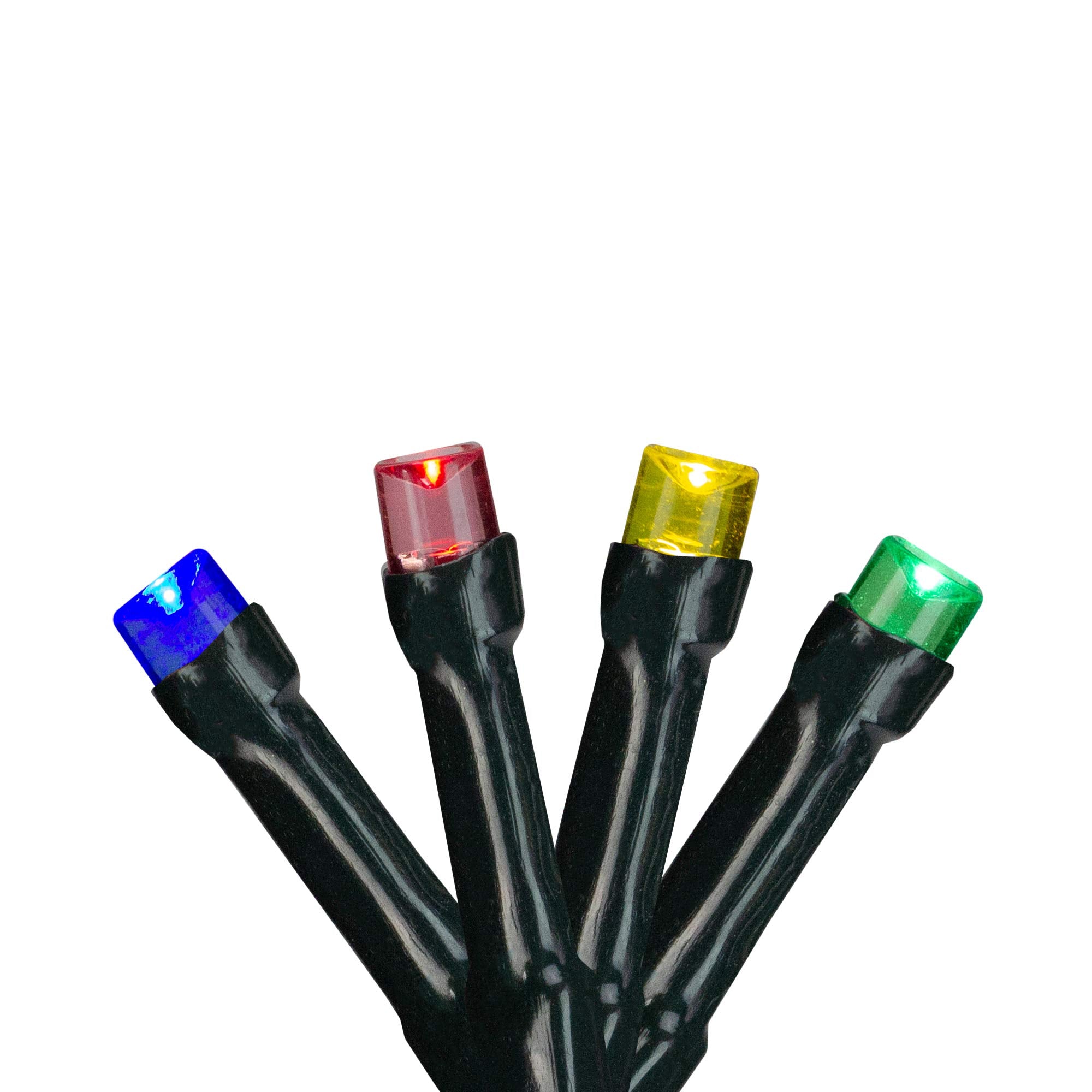 Northlight Battery Operated Led Christmas Lights - Multi-Color - 9.5' Green Wire - 20Ct