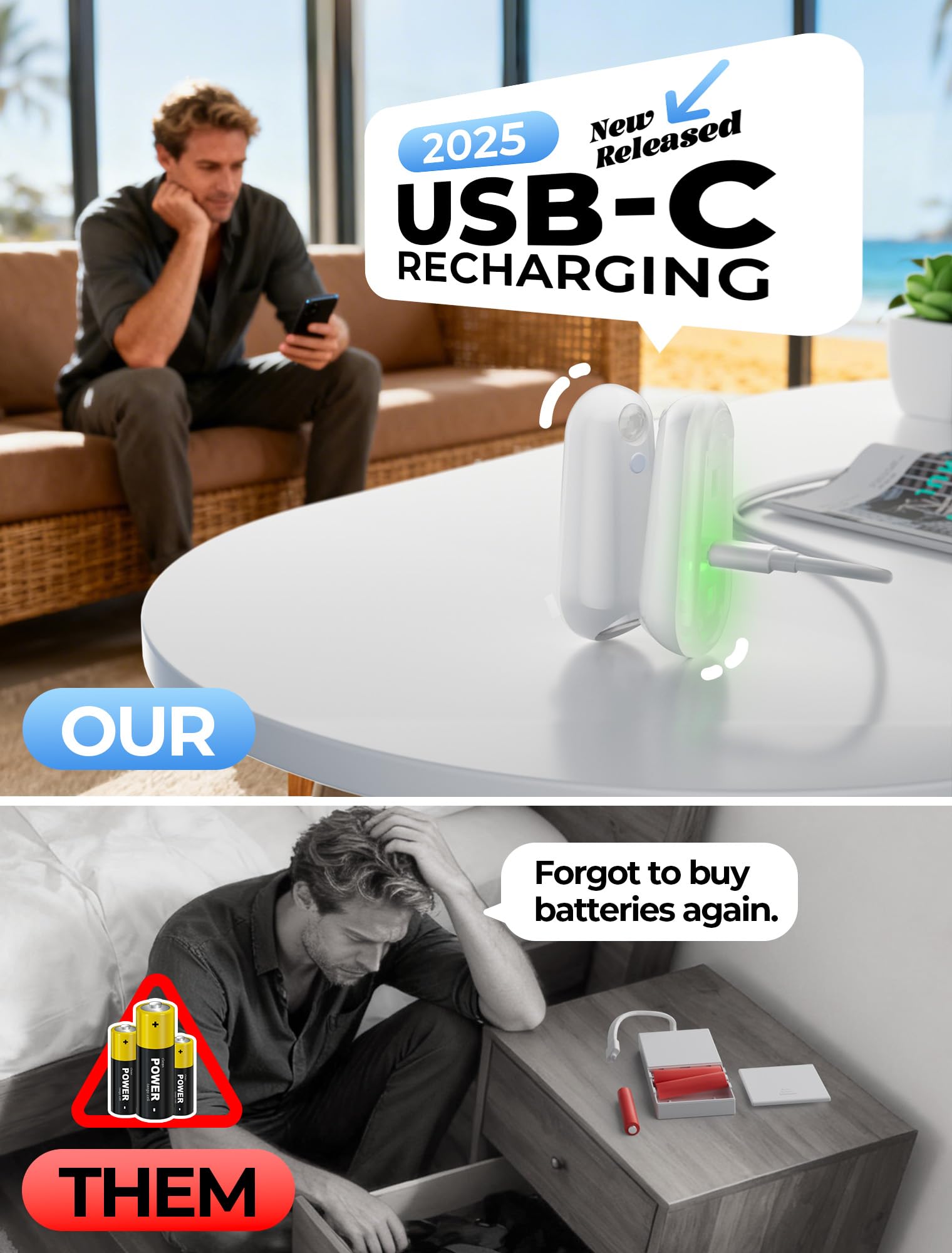 Toilet Night Light Motion Sensor  8 Color Changing Led Wall Motion Sensor Light Indoor Bathroom Accessories Decor  Inside Toilet Lights Christmas Stocking Stuffers For Men Kids Birthday Gifts (1 Pack)