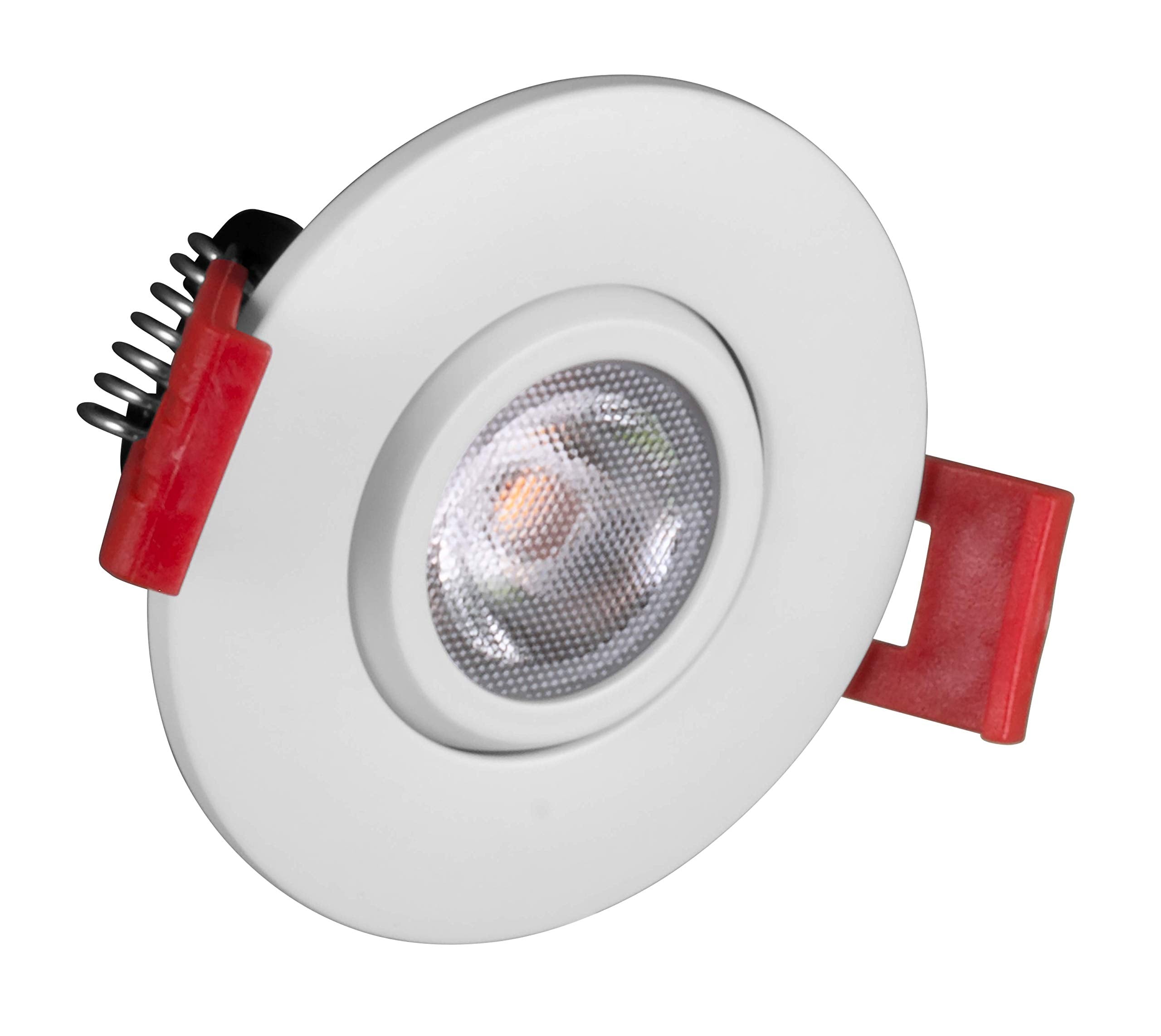 NICOR Lighting 2 inch LED Gimbal Recessed Downlight in White, 2700K (DGD211202KRDWH)