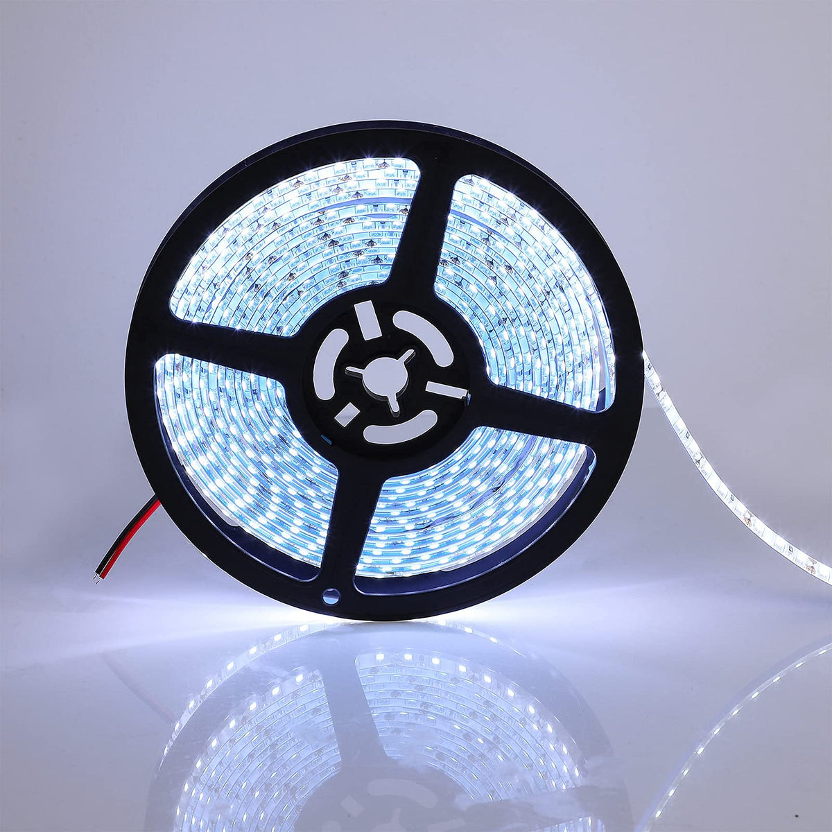 Supernight 600 Leds Light Strip, 16.4Ft Waterproof Daylight White Led ...