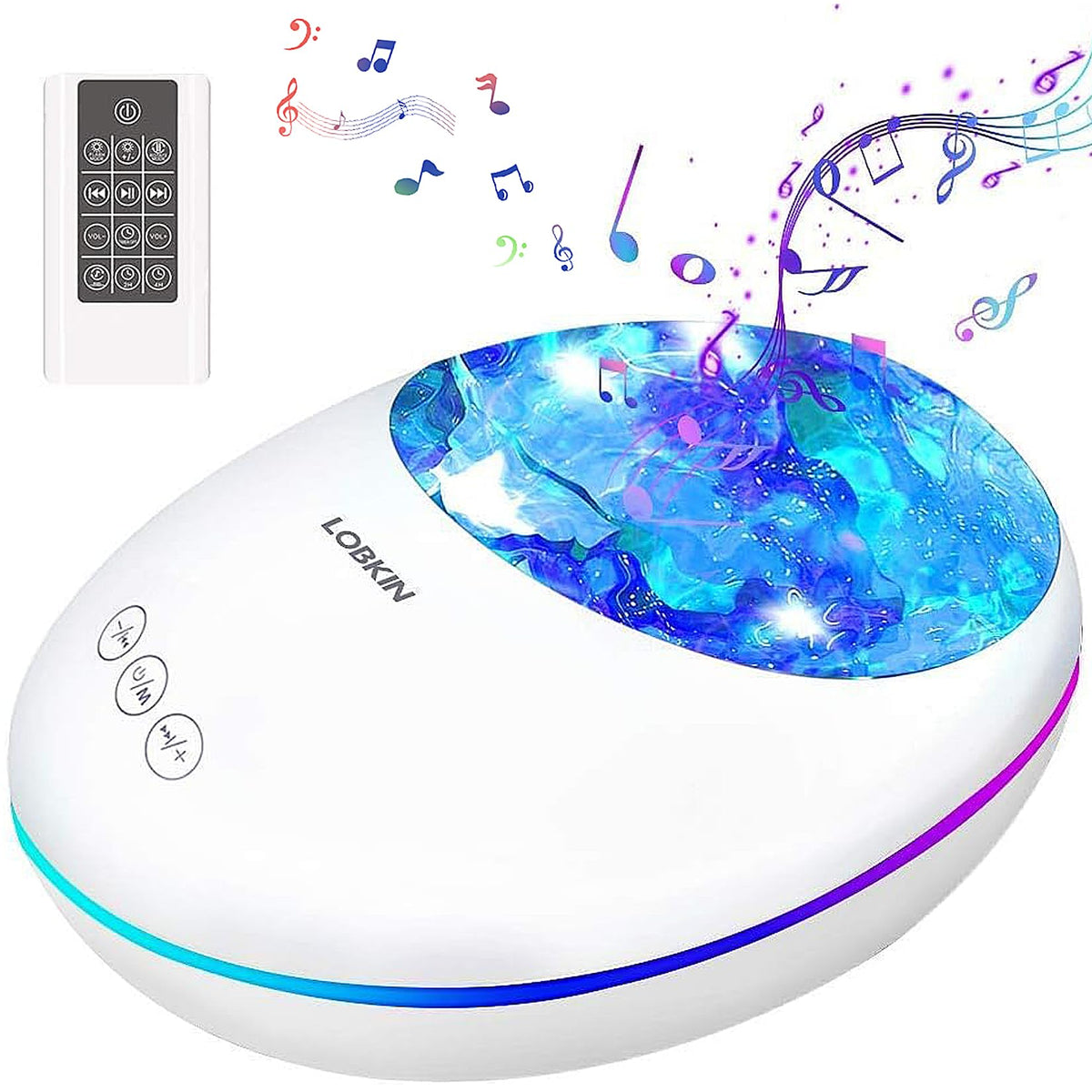 LOBKIN Galaxy Projector Star Projector Dynamic Ocean Wave Projector Lamp - LED Night Lights Calming Light for Adults Kids Bedroo