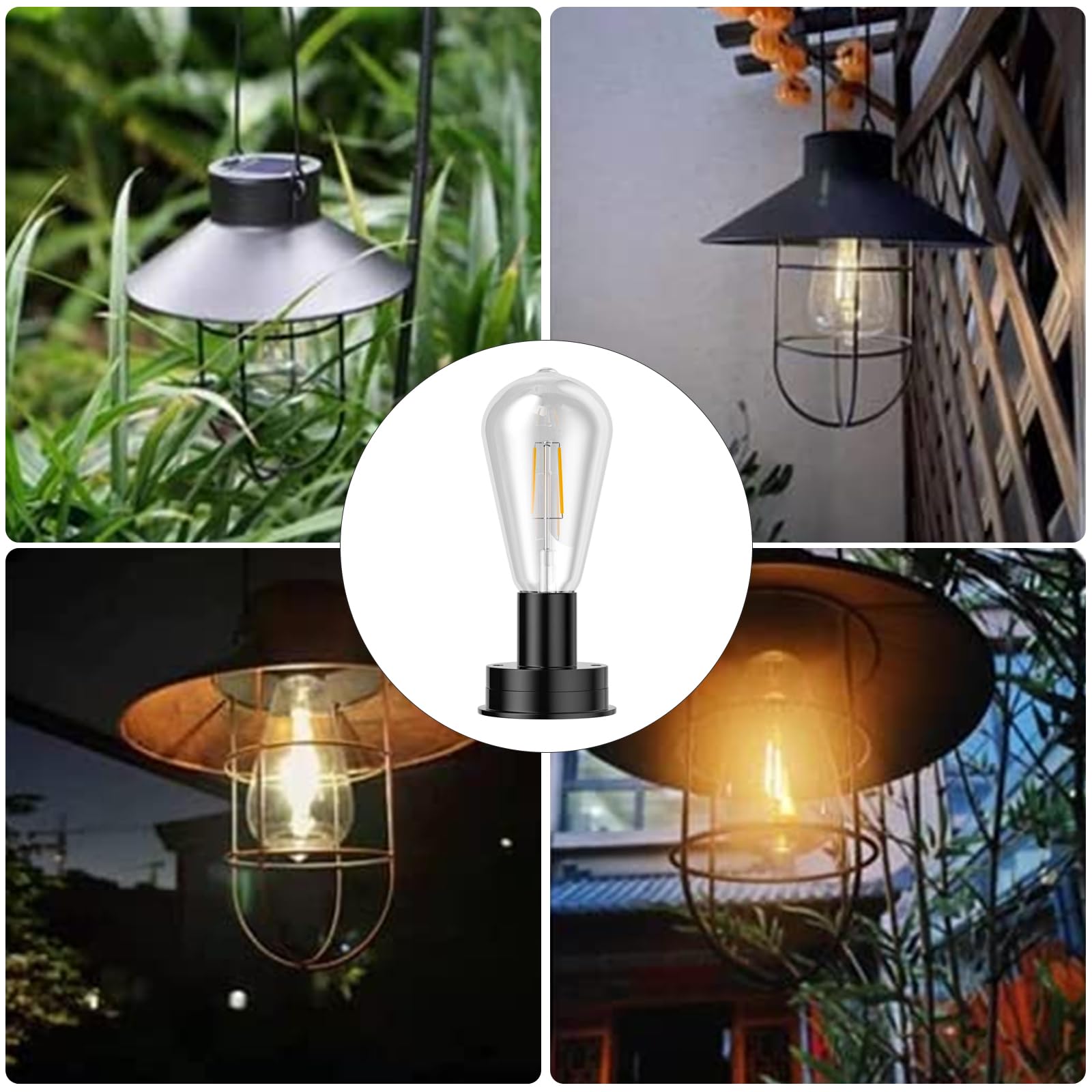 Aqeenura Replacement Solar Light Parts,Waterproof Solar Lanterns Replacement Accessories For Lanterns Outdoor (8.5Cm/3.35 Inch W
