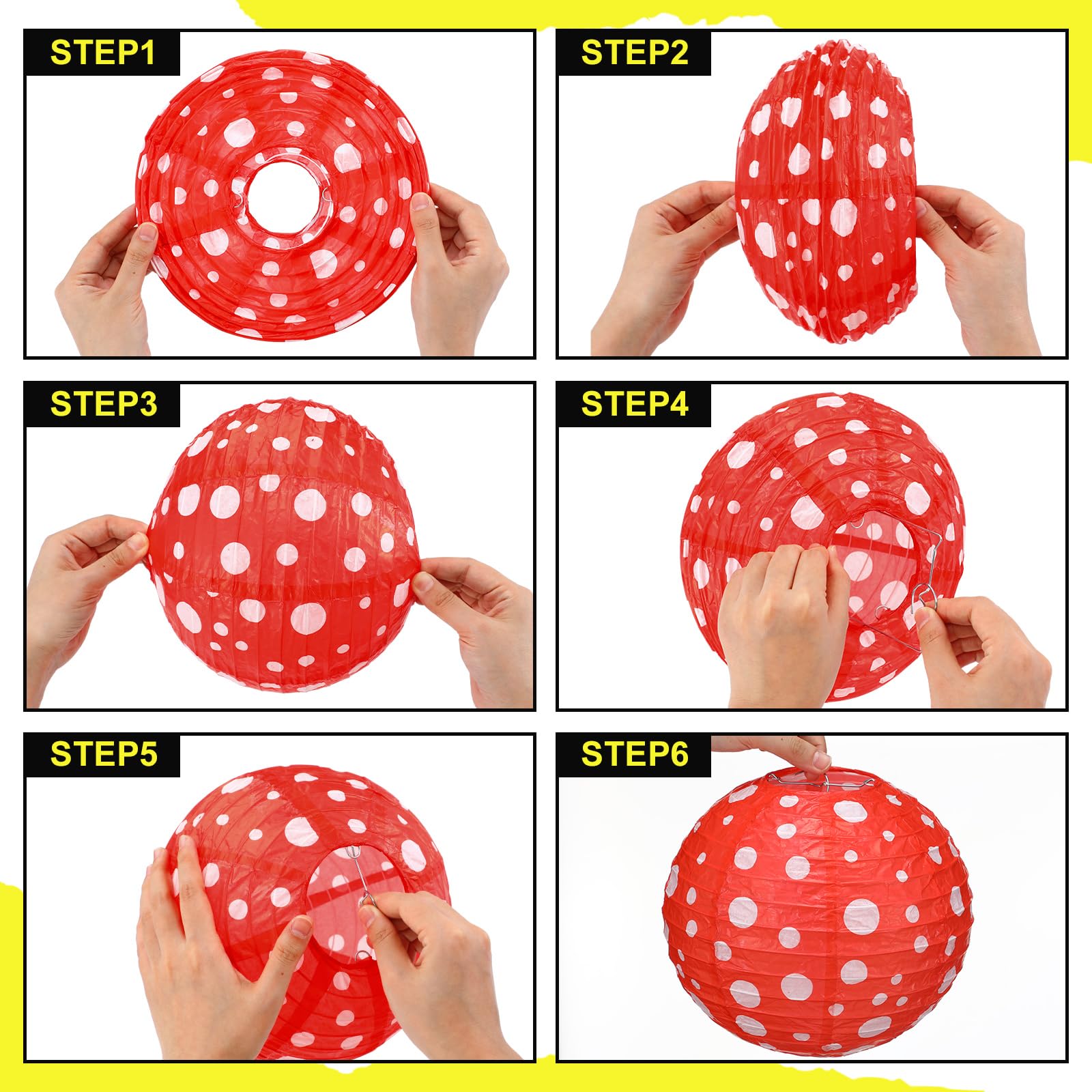Baquler 12 Pcs Mouse Paper Lanterns Classroom Decor Back To School Red And Black Classroom Decoration Mouse Party Decoration 7.9