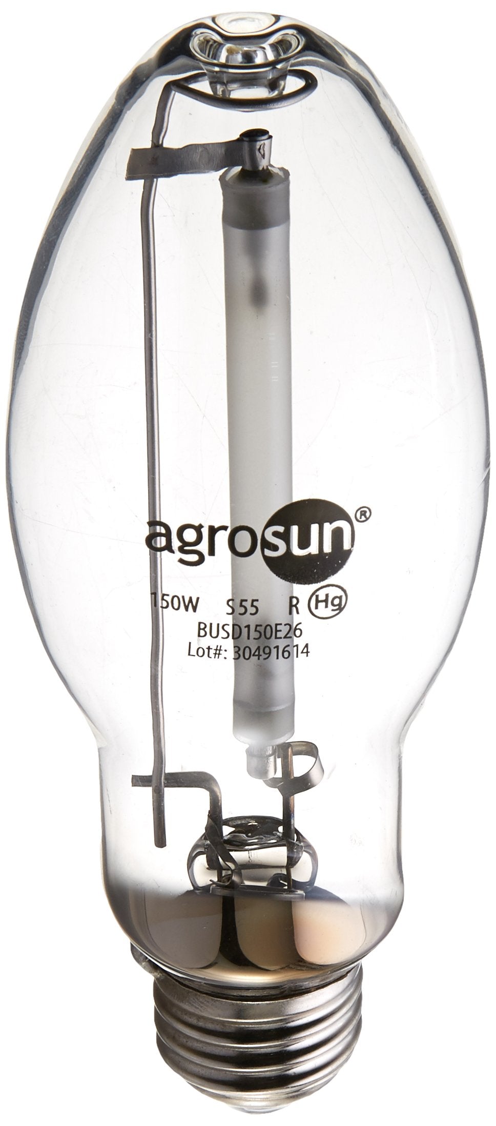 Hydrofarm High Pressure Sodium Replacement Lamp, 150W, ED37 Shape, E26 Base, HPS Color, Model BUSD150E26