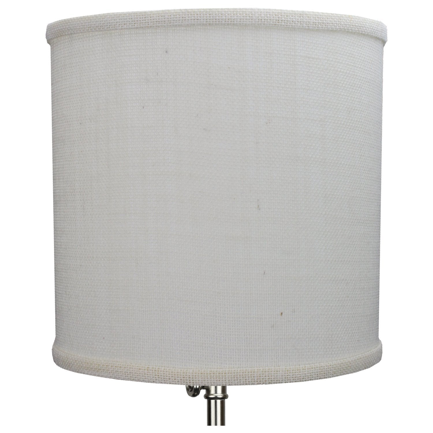 Fenchelshades.Com 10'' Top Diameter X 10'' Bottom Diameter 10'' Height Fabric Drum Lampshade Spider Attachment (Burlap Off White